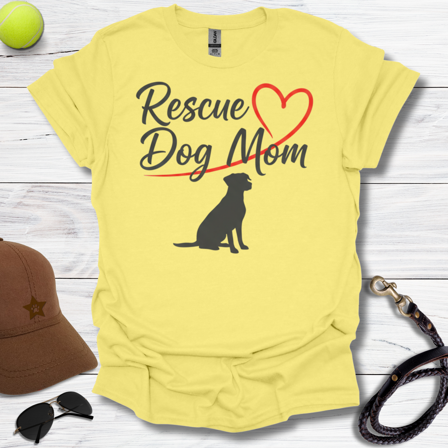 Rescue Dog Mom T-Shirt