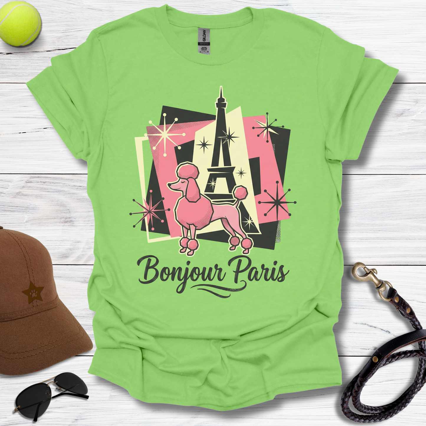 Bojour Paris Poodle T-Shirt