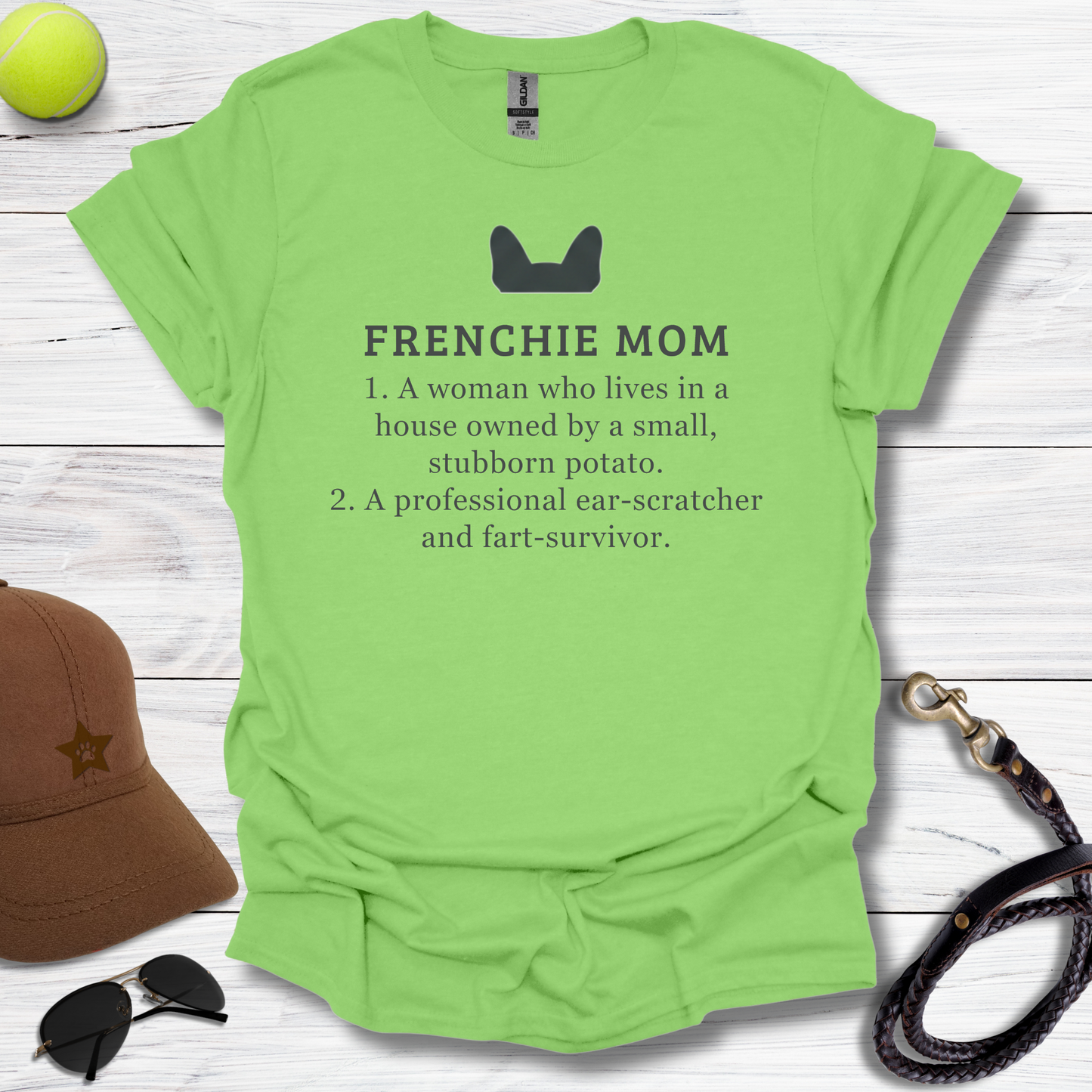 Frenchie Momma Ear Scratcher T-Shirt