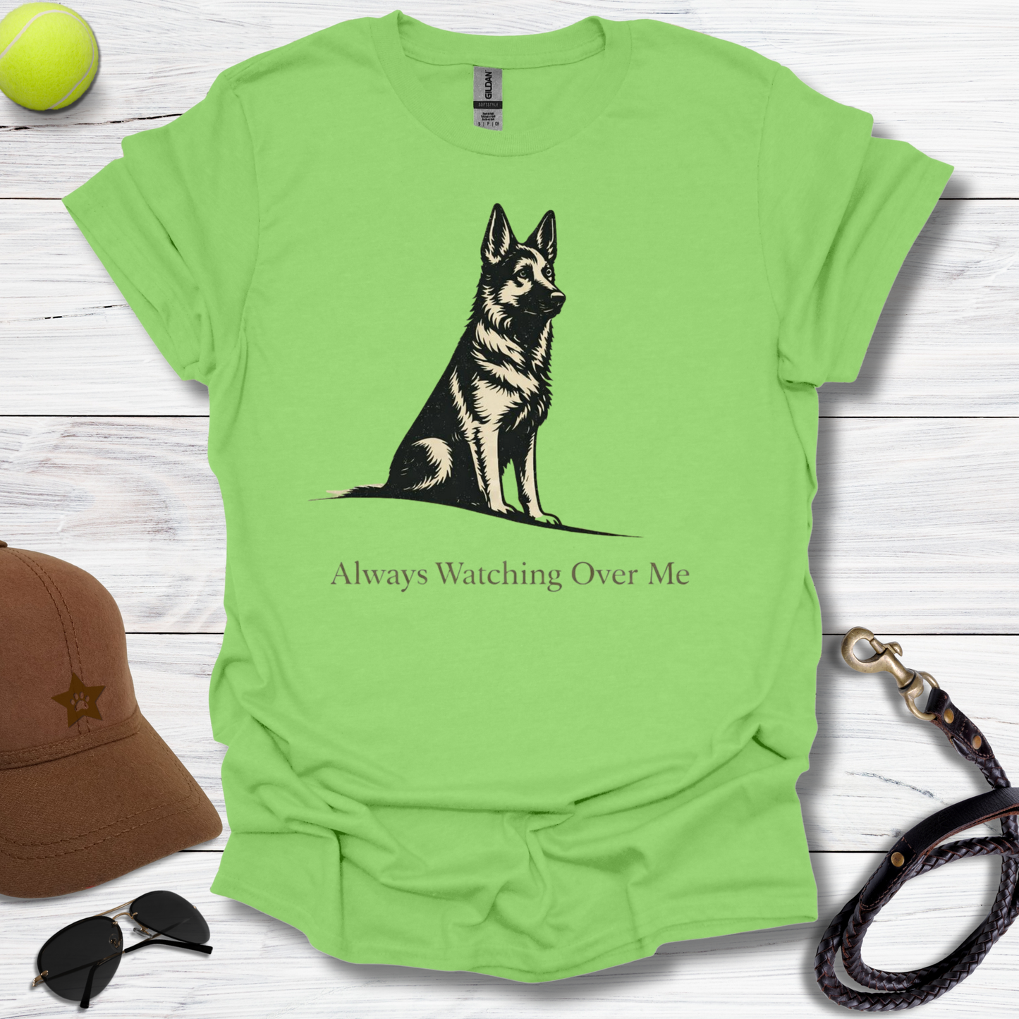 GSD Watching Over Me Always T-Shirt