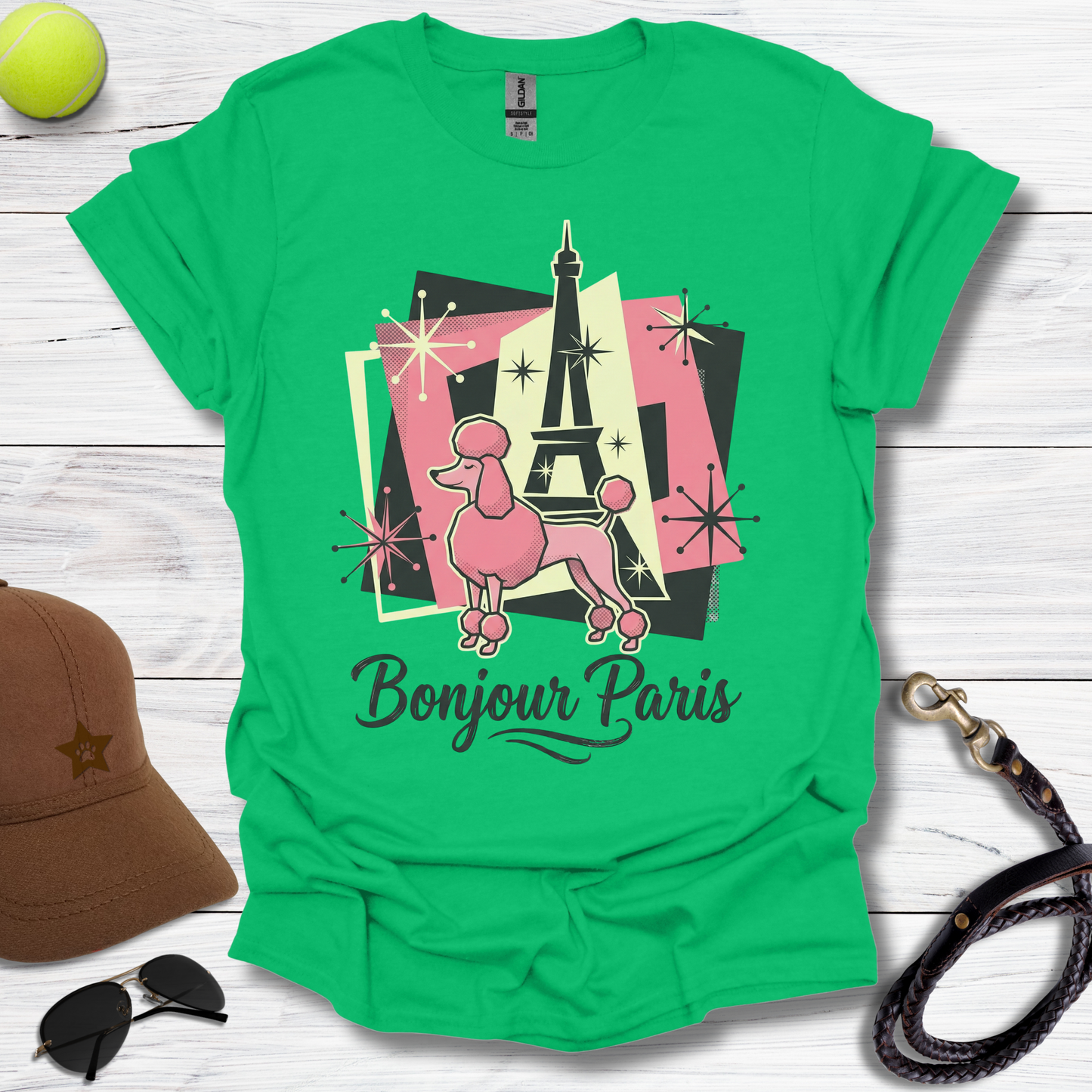 Bojour Paris Poodle T-Shirt