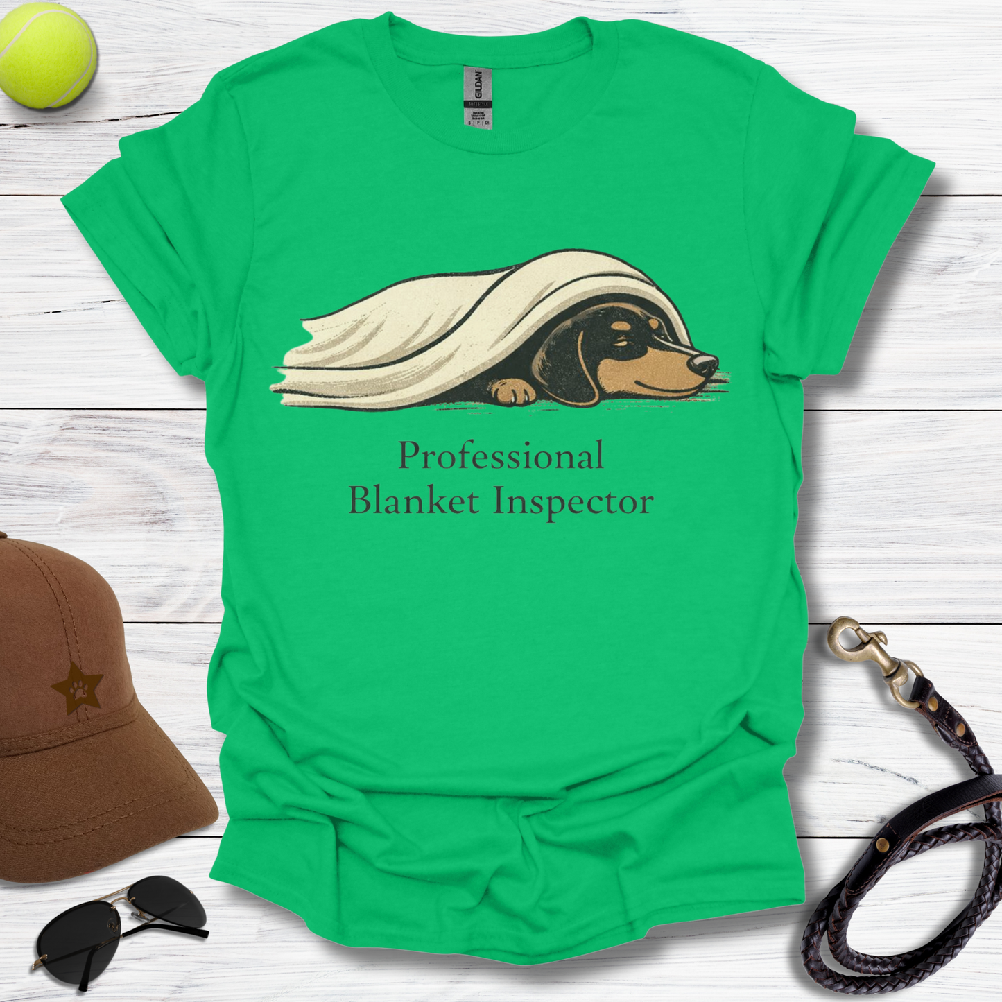 Dachshund Professional Blanket Inspector T-Shirt