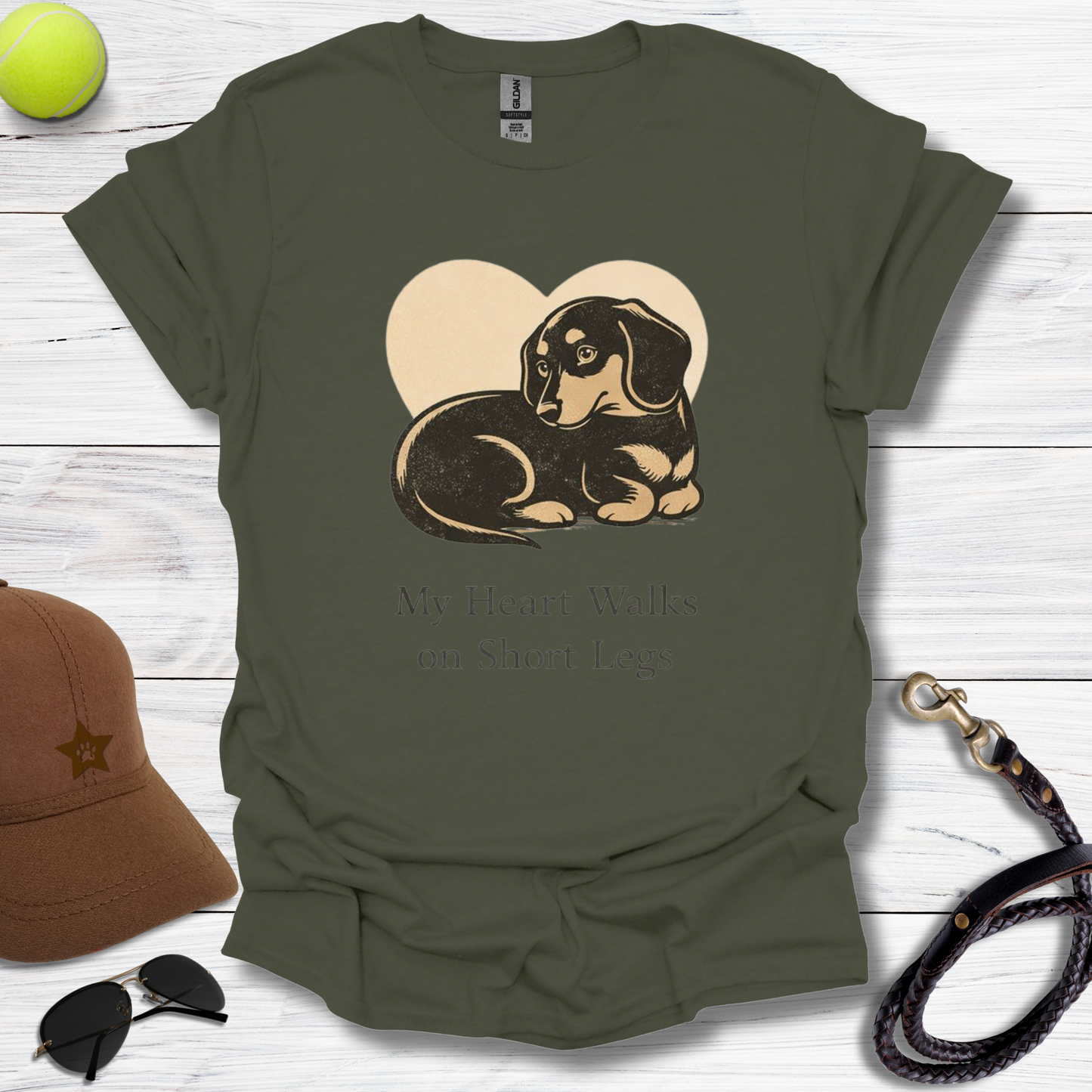 Dachshund My Heart T-Shirt