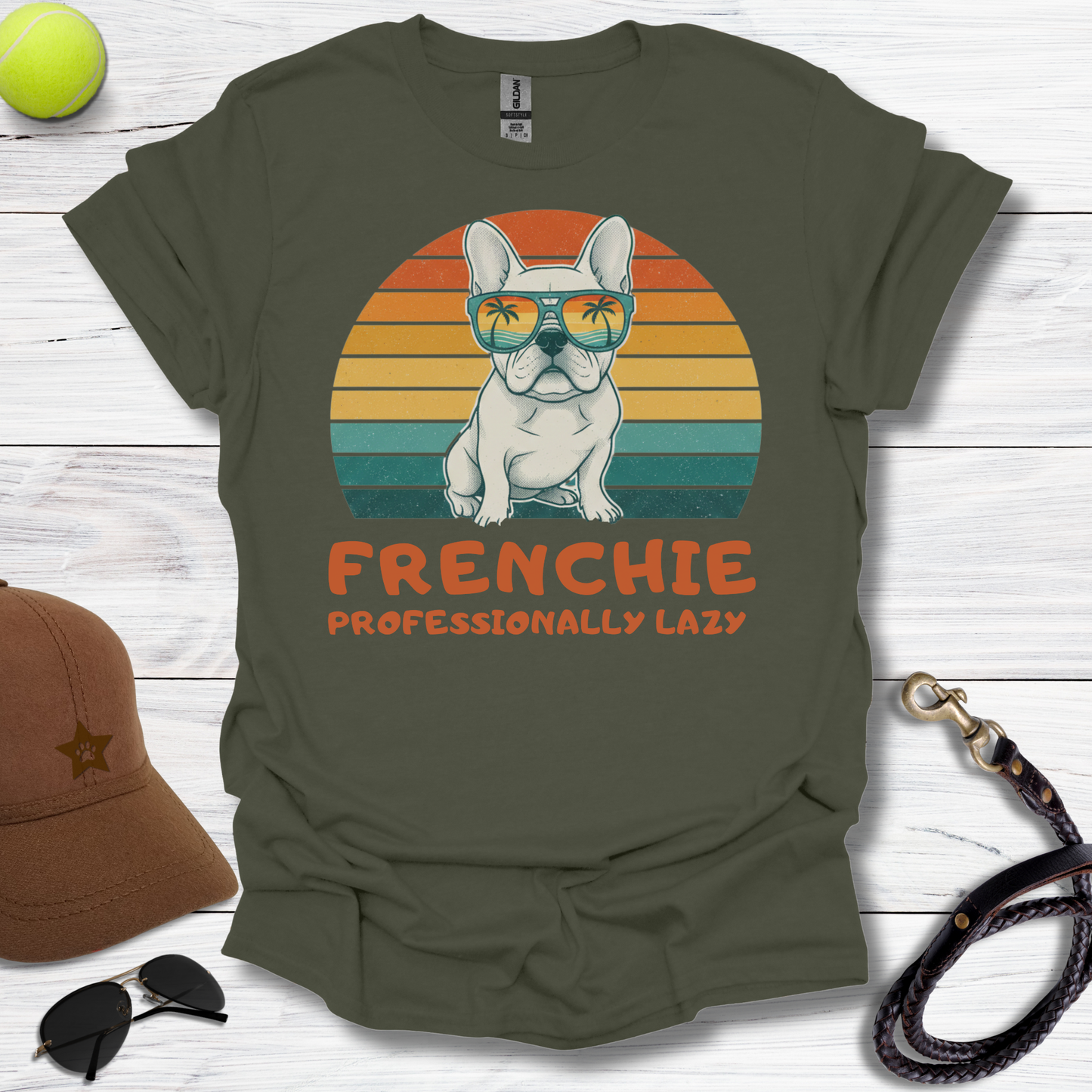 Frenchie "Professionally Lazy" T-Shirt