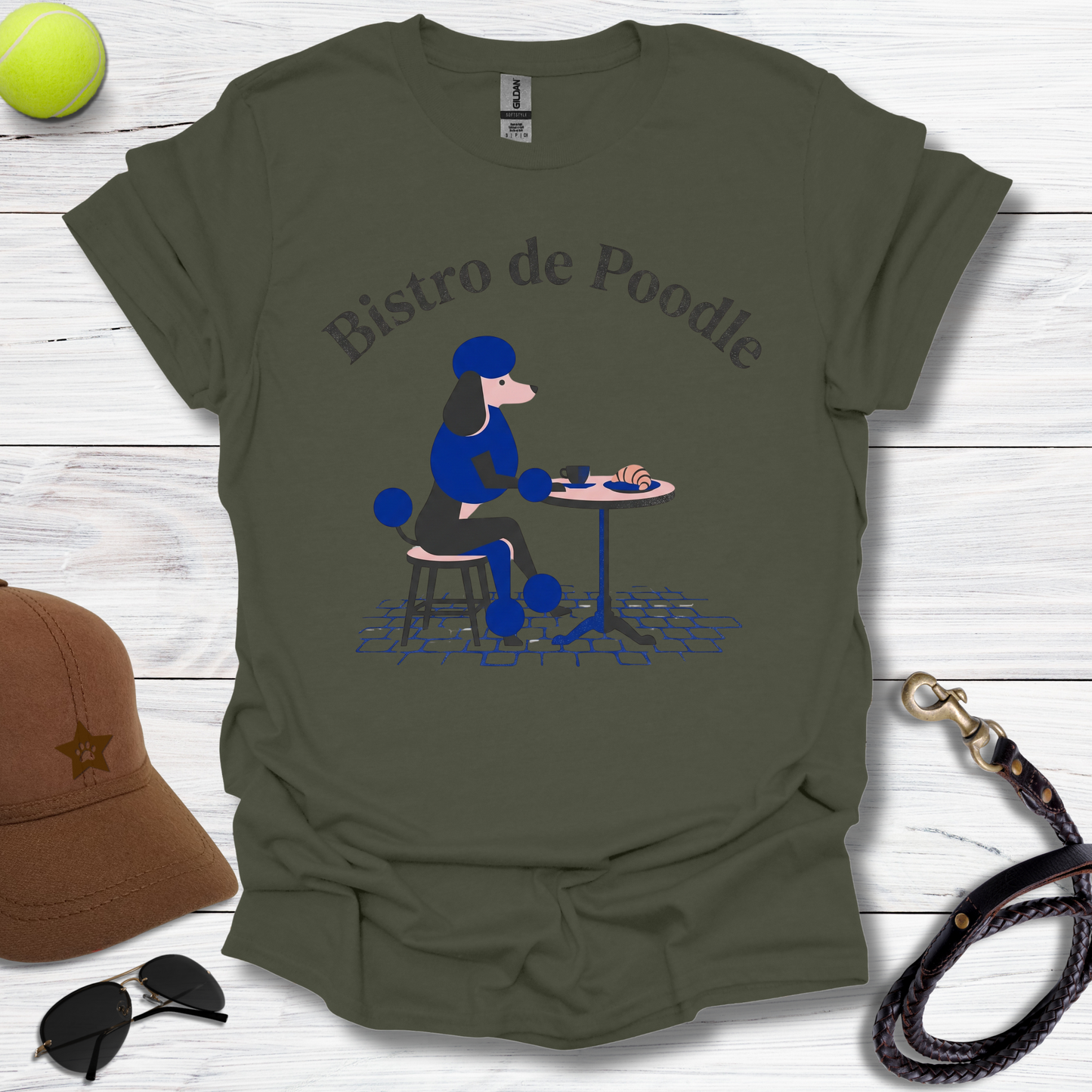 Bistro De Poodle T-Shirt