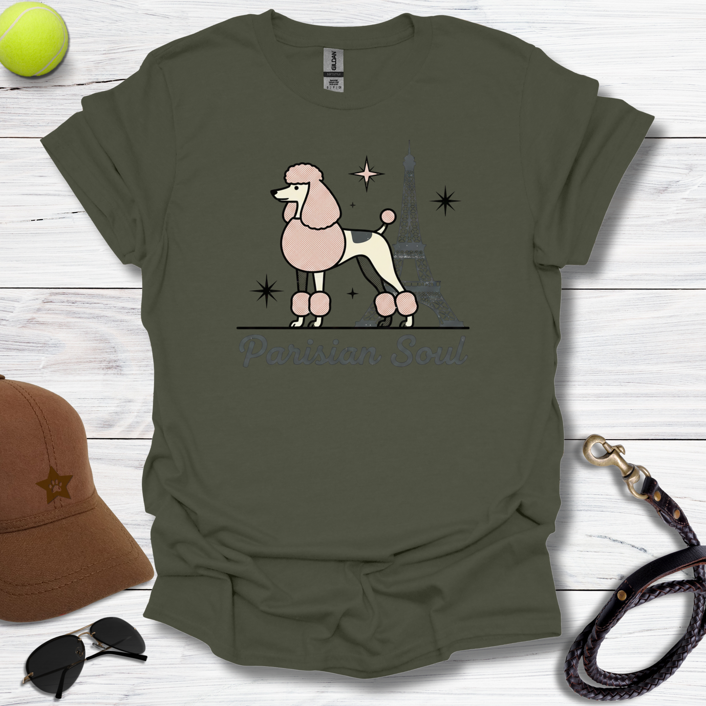 Parisian Soul Poodle T-Shirt