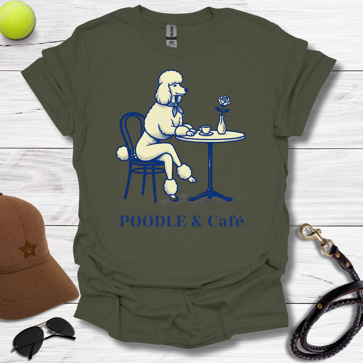 Poodle & Café T-Shirt