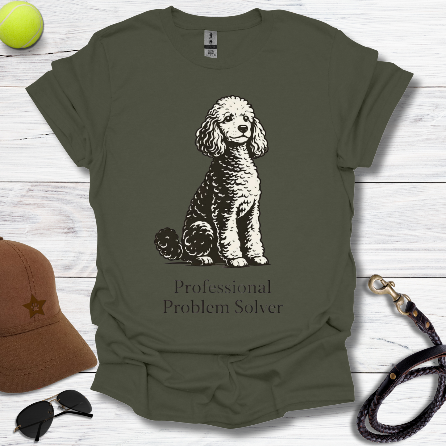Problem Solving Poodle T-Shirt