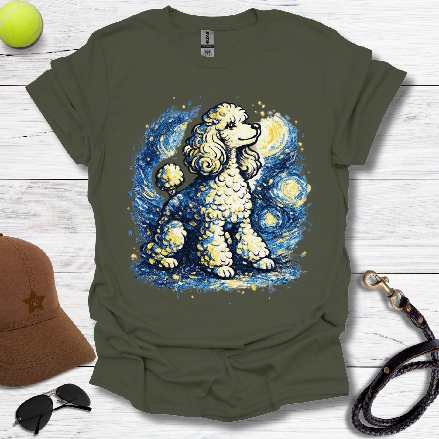 Starry Starry Poodle T-Shirt
