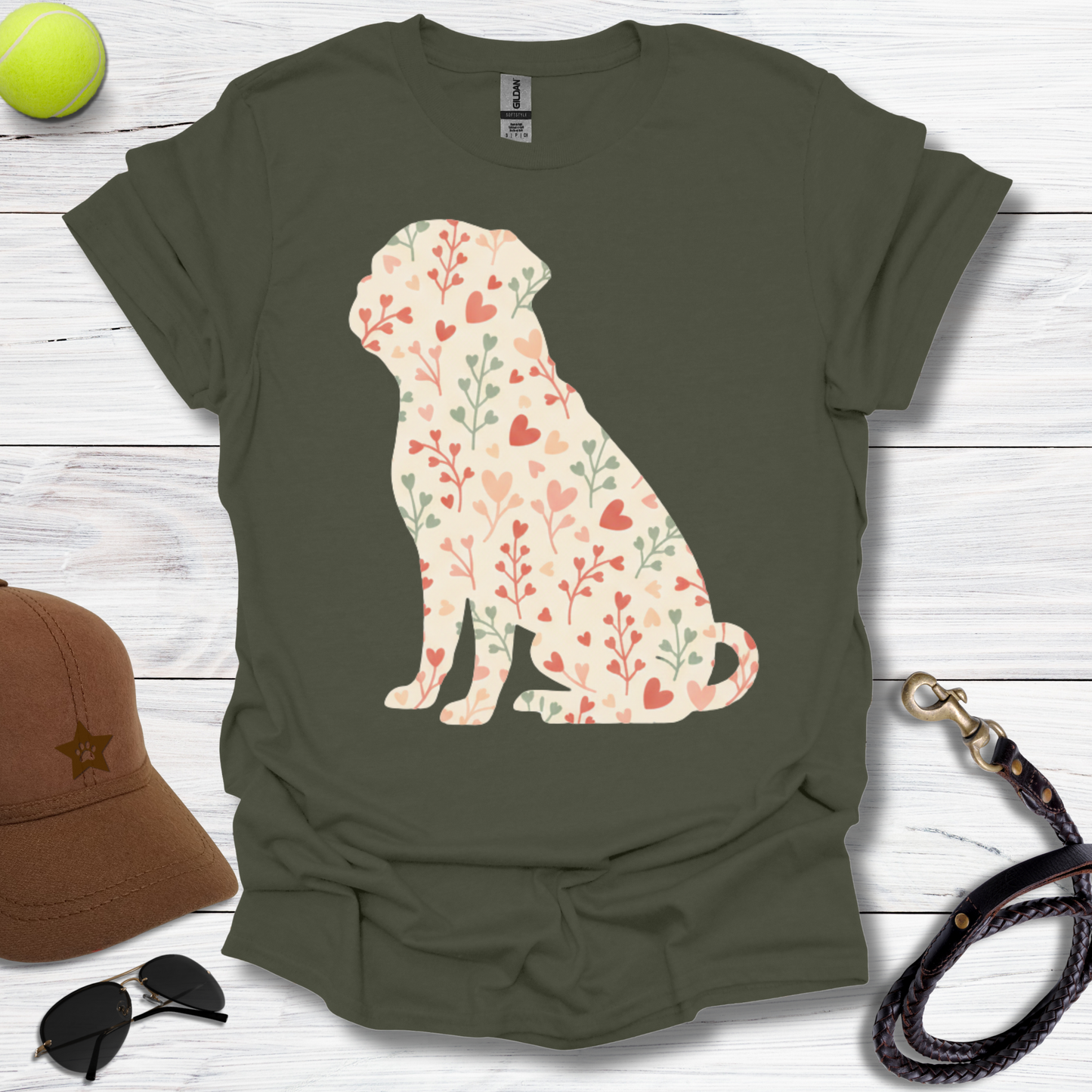 Valentine Pug T-Shirt