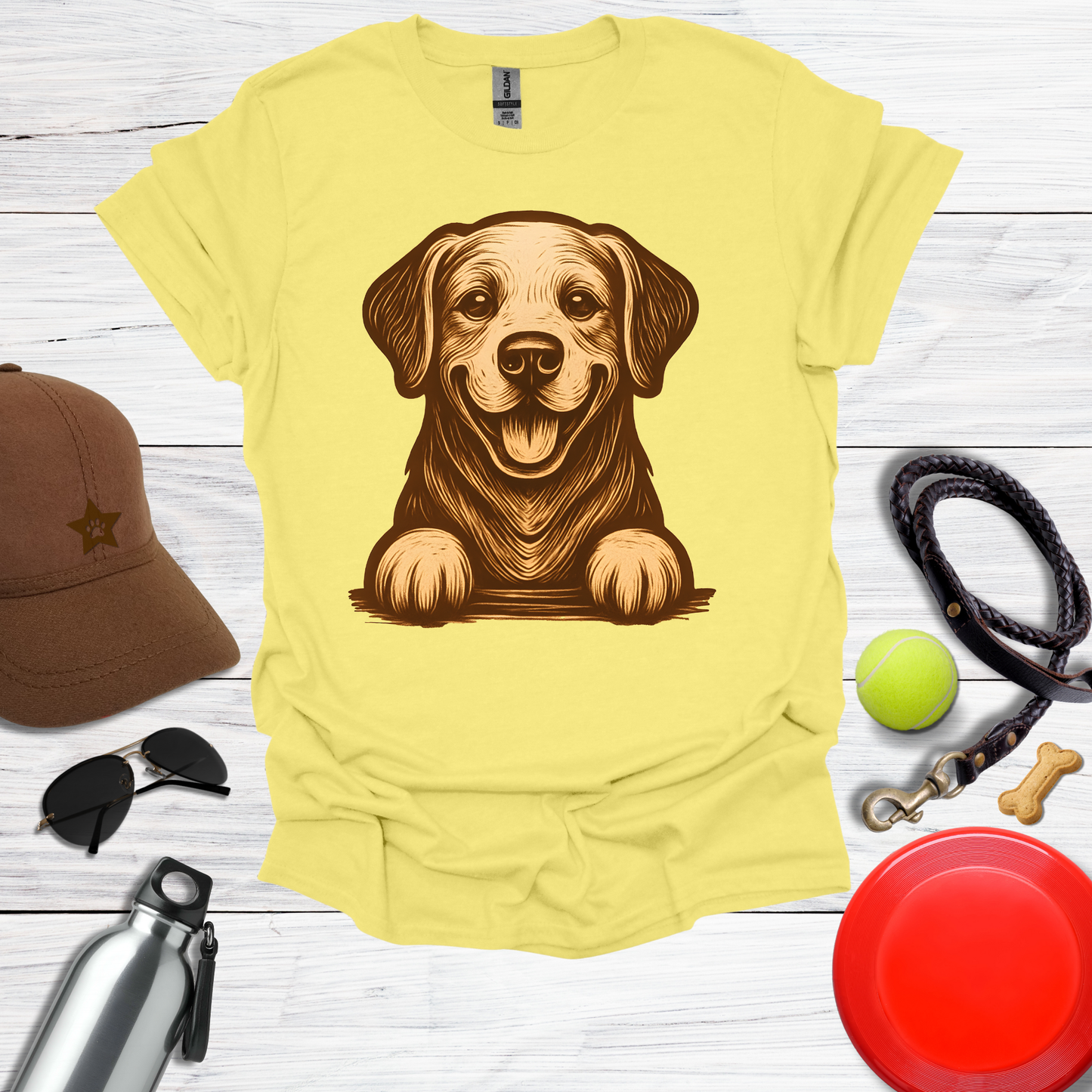 Warm Happy Labrador T-Shirt