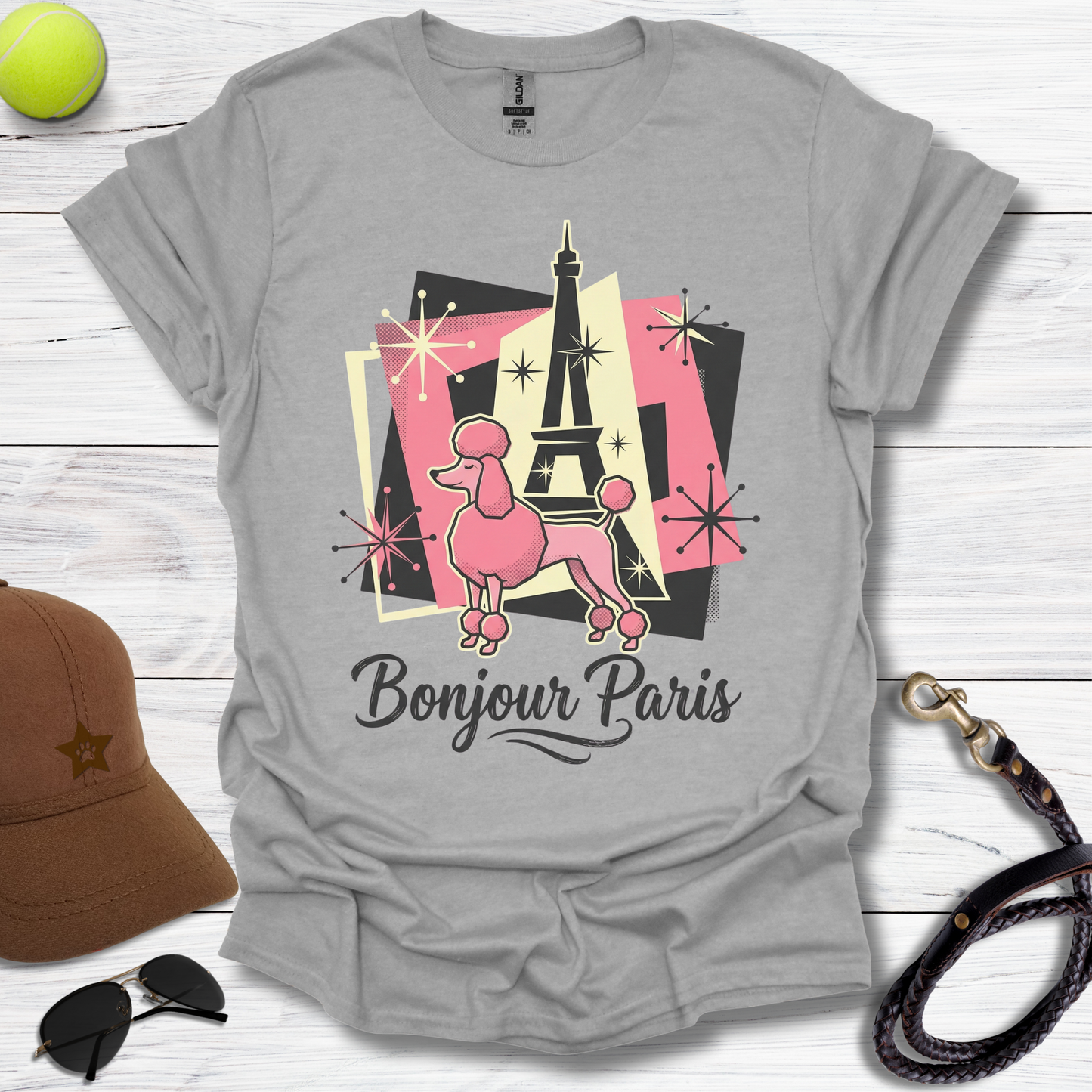 Bojour Paris Poodle T-Shirt