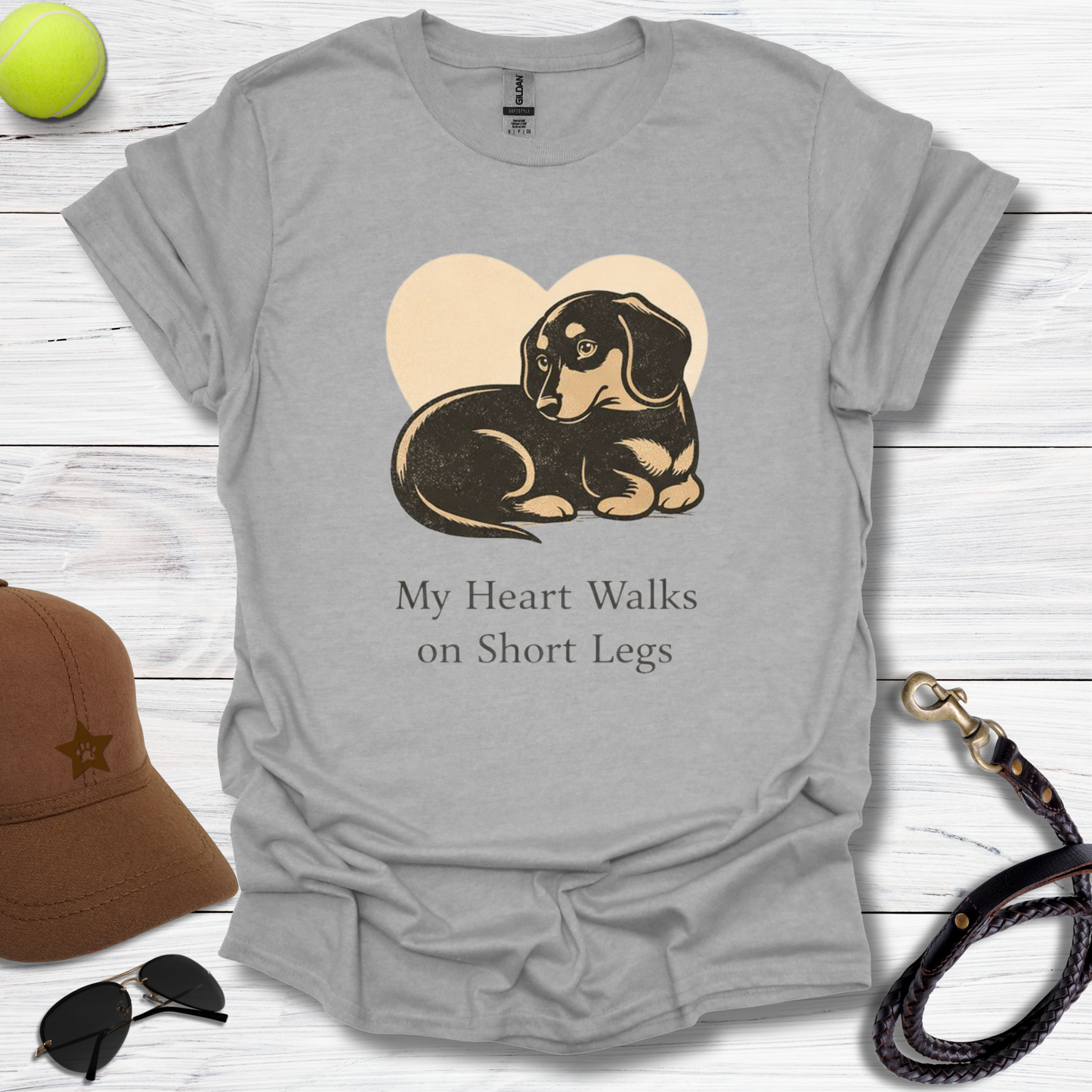 Dachshund My Heart T-Shirt