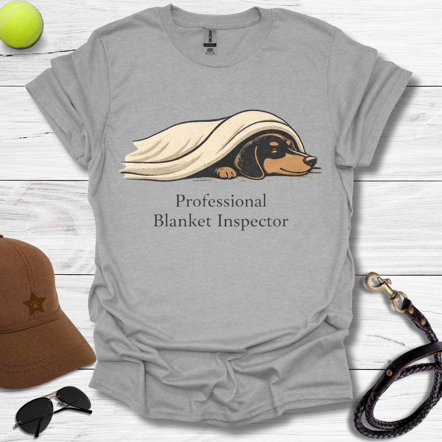 Dachshund Professional Blanket Inspector T-Shirt
