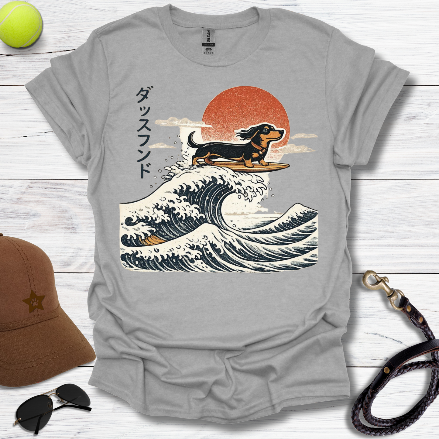 Dachshund The Long Wave T-Shirt