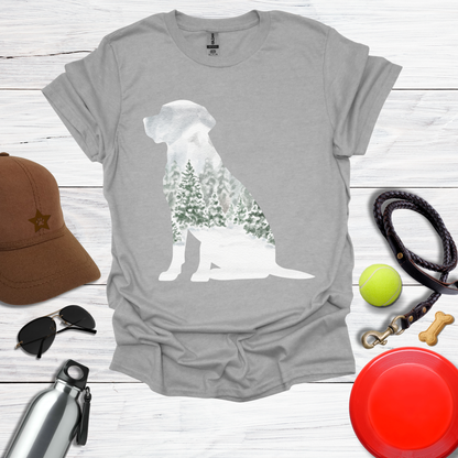 Deep Woods Winter Labrador T-Shirt