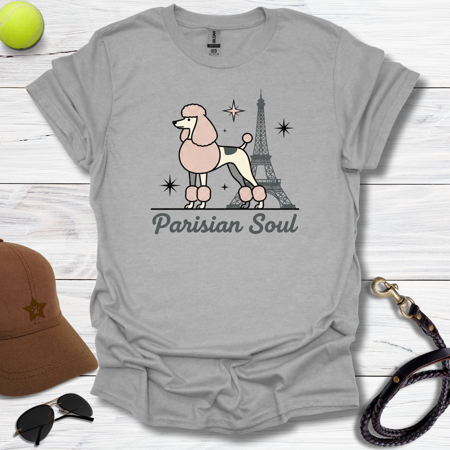 Parisian Soul Poodle T-Shirt