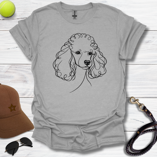 Poodle LineArt T-Shirt