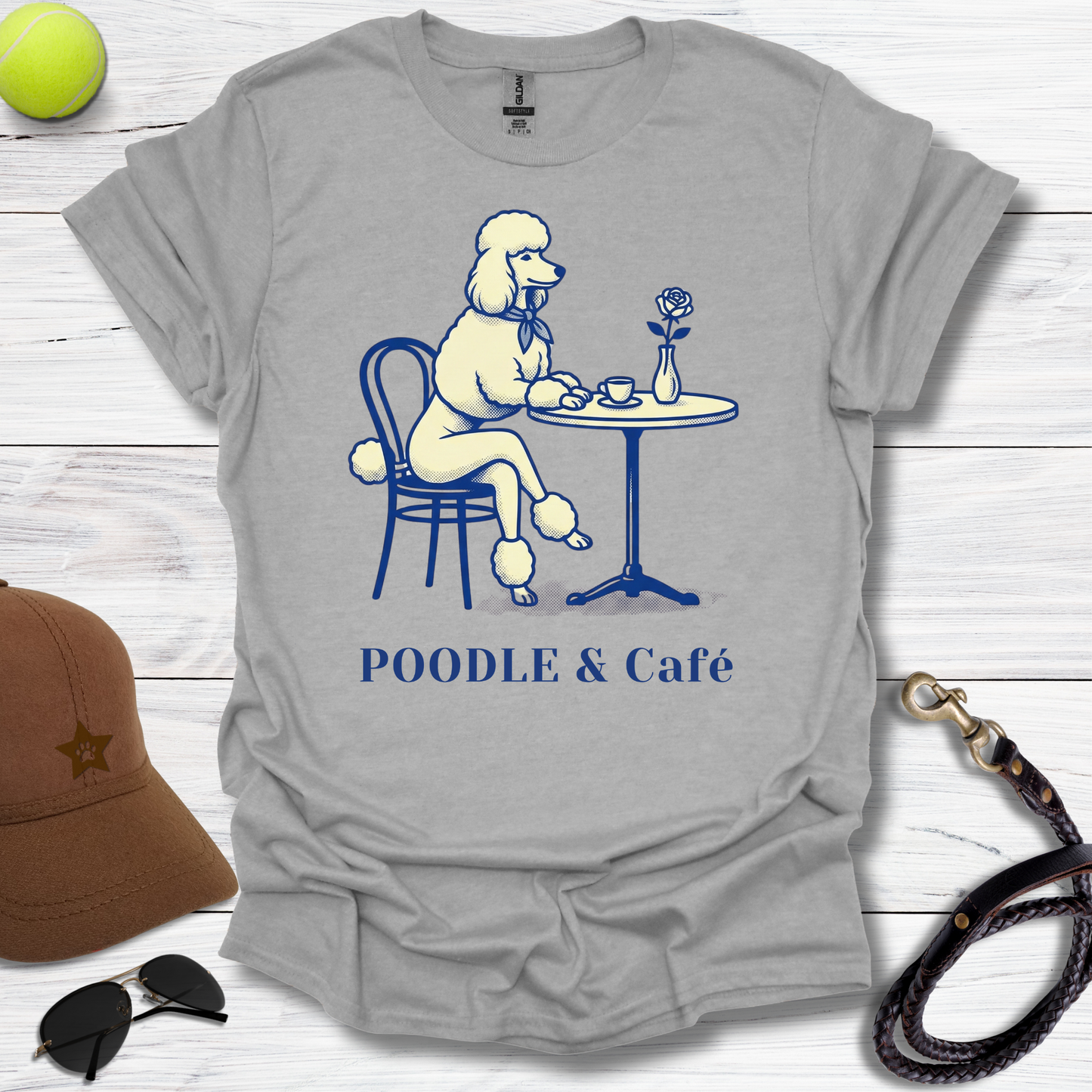Poodle & Café T-Shirt