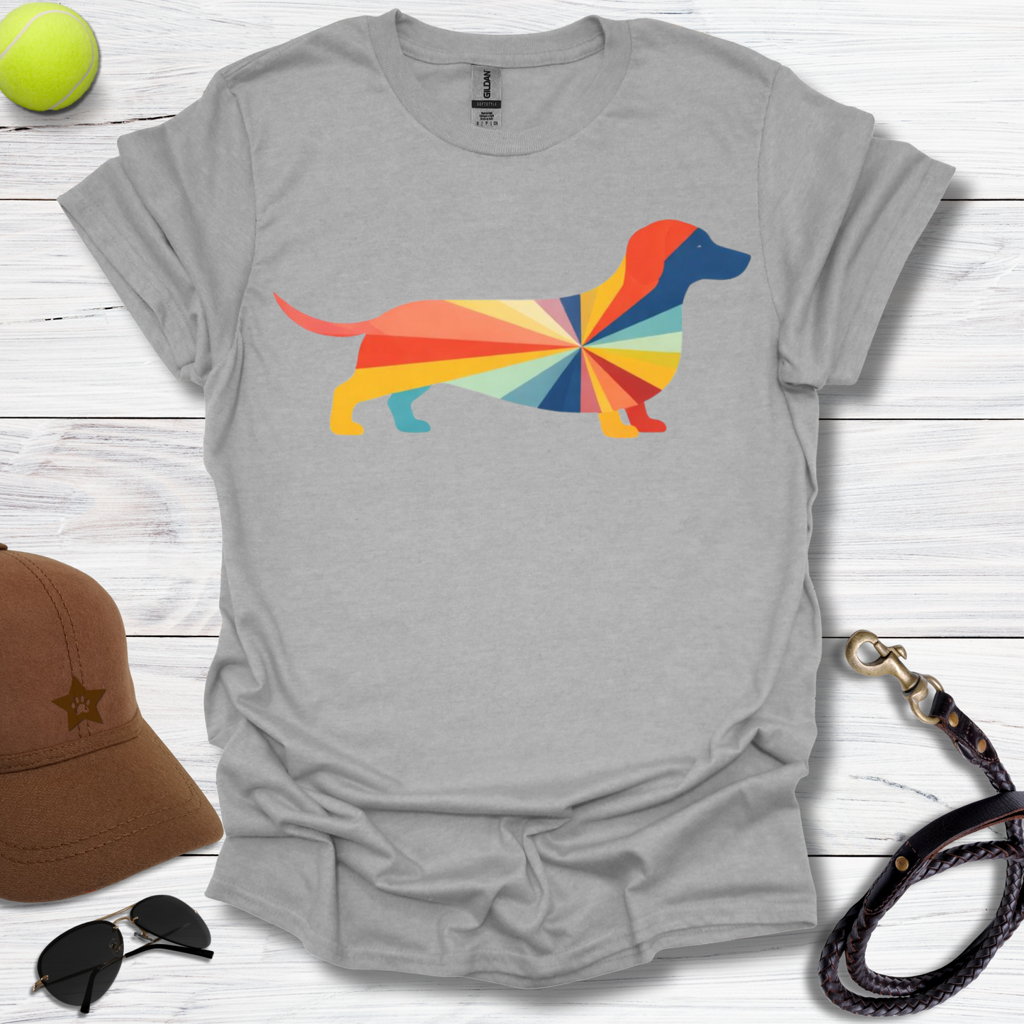 Rainbow Dachshund T-Shirt