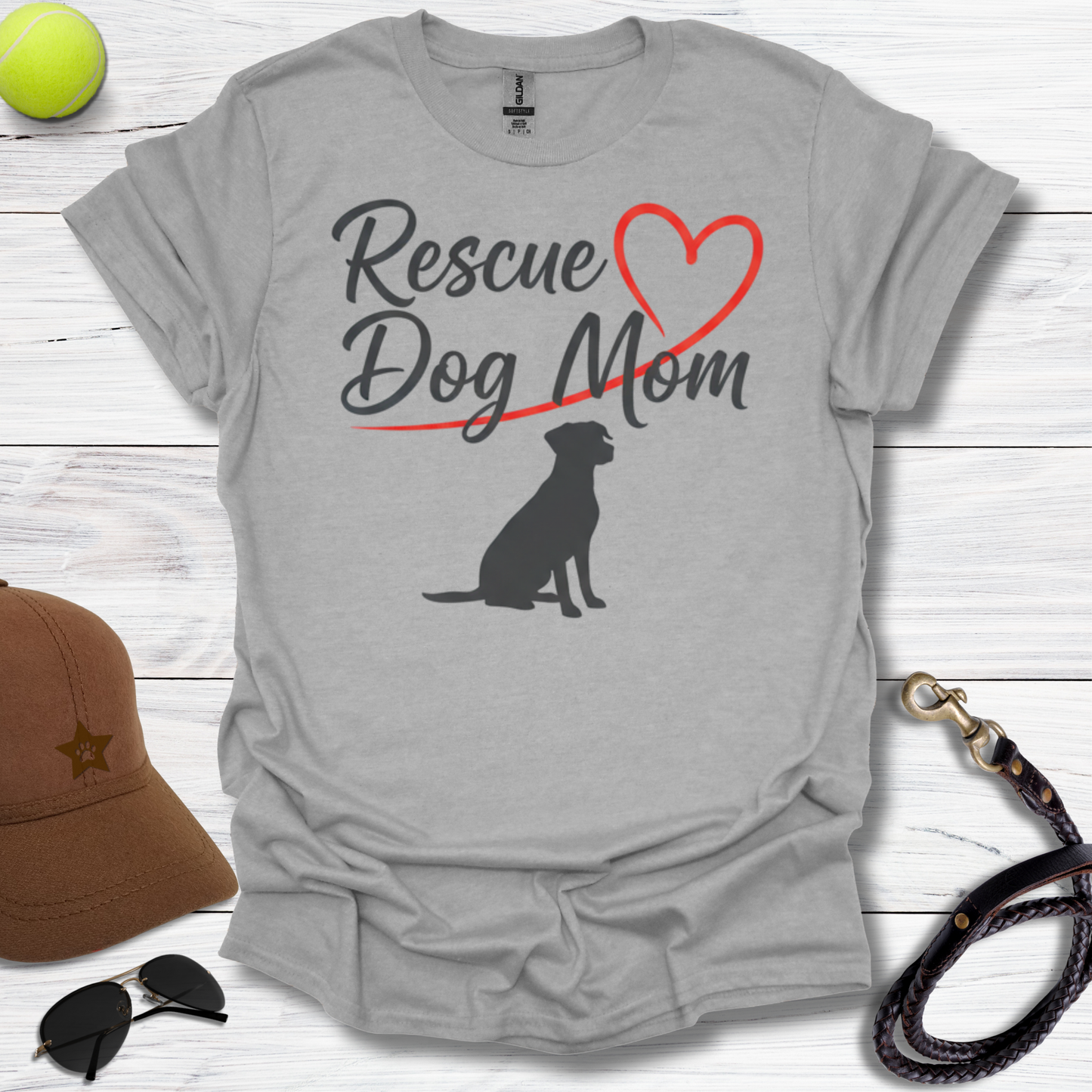 Rescue Dog Mom T-Shirt