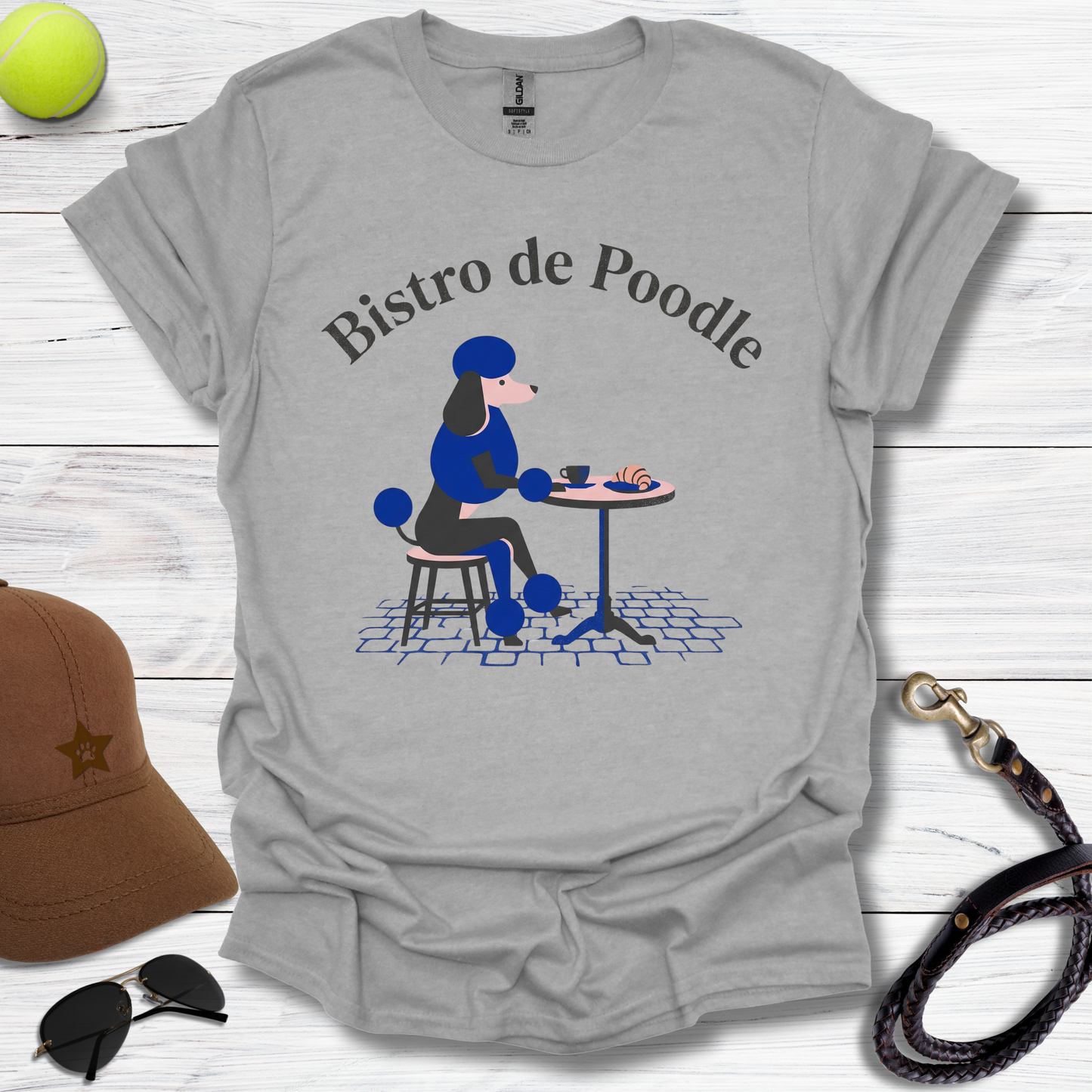 Bistro De Poodle T-Shirt