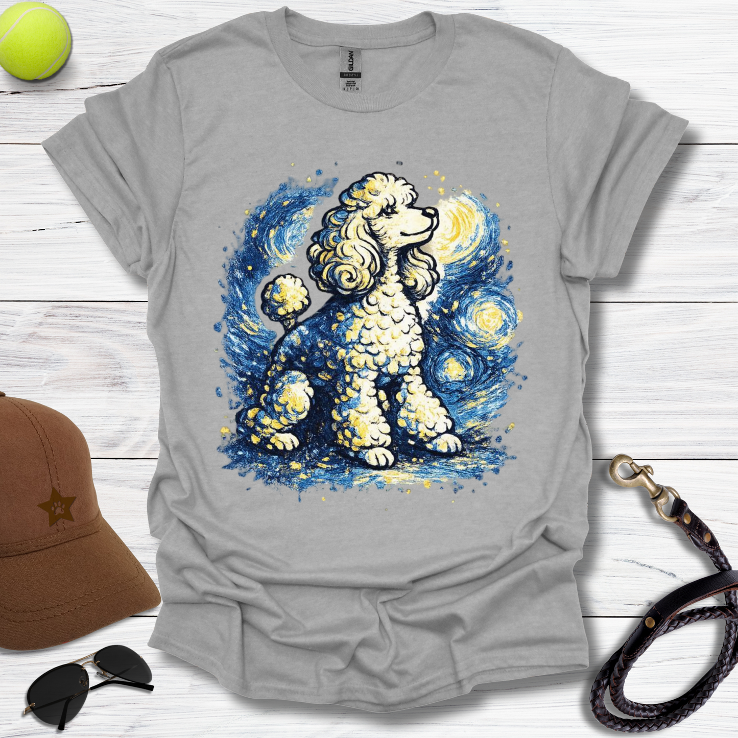 Starry Starry Poodle T-Shirt