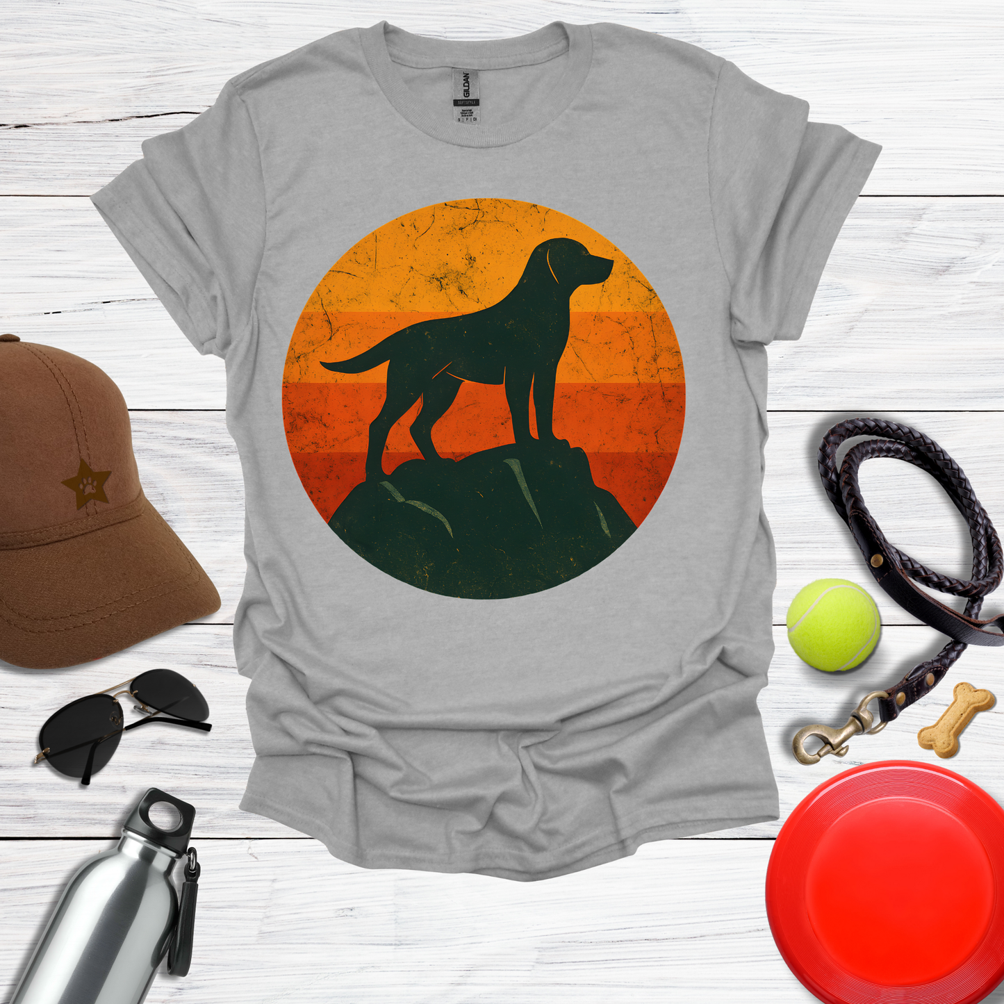 Retro Labrador Silhouette T-Shirt