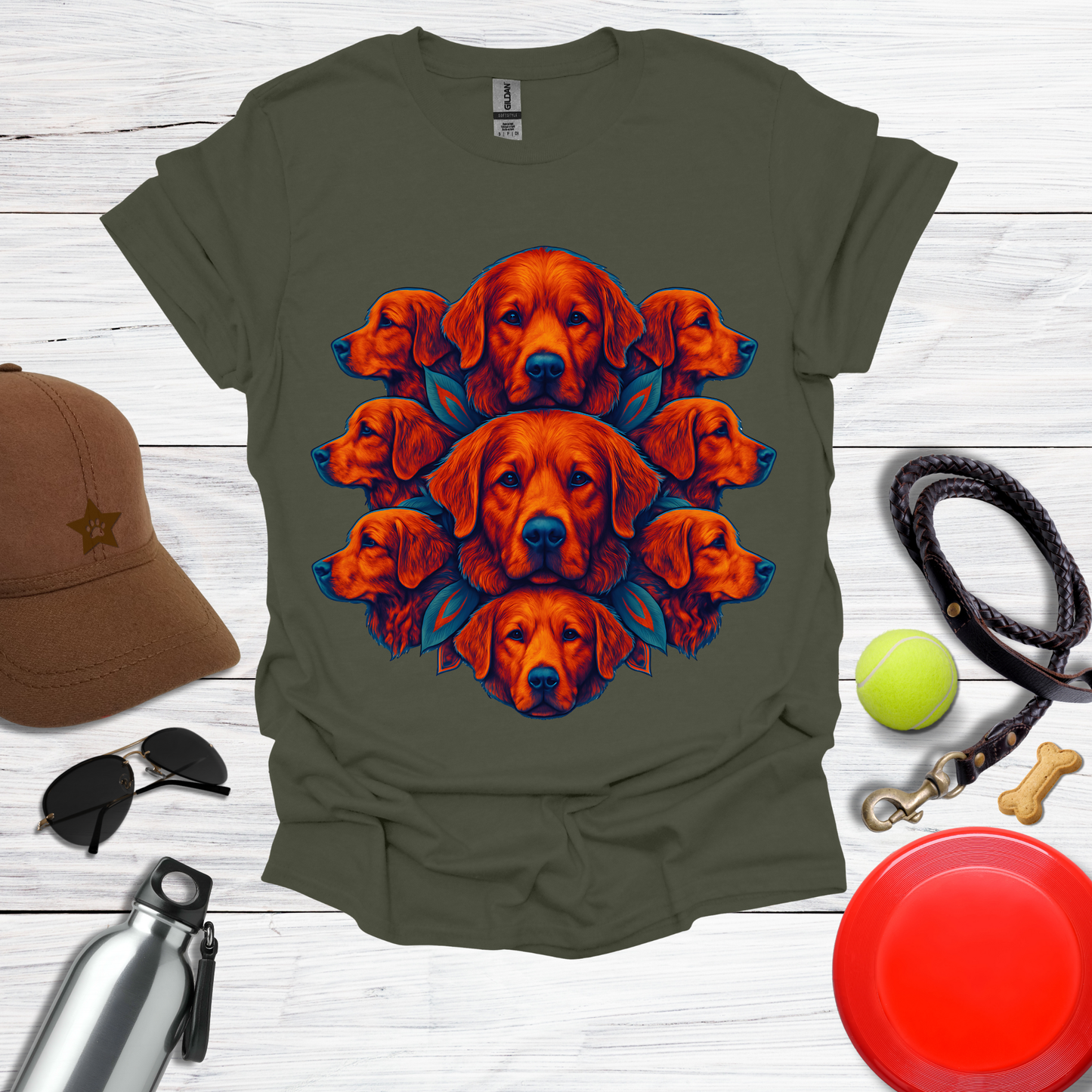 Radiant Red Dogs T-Shirt