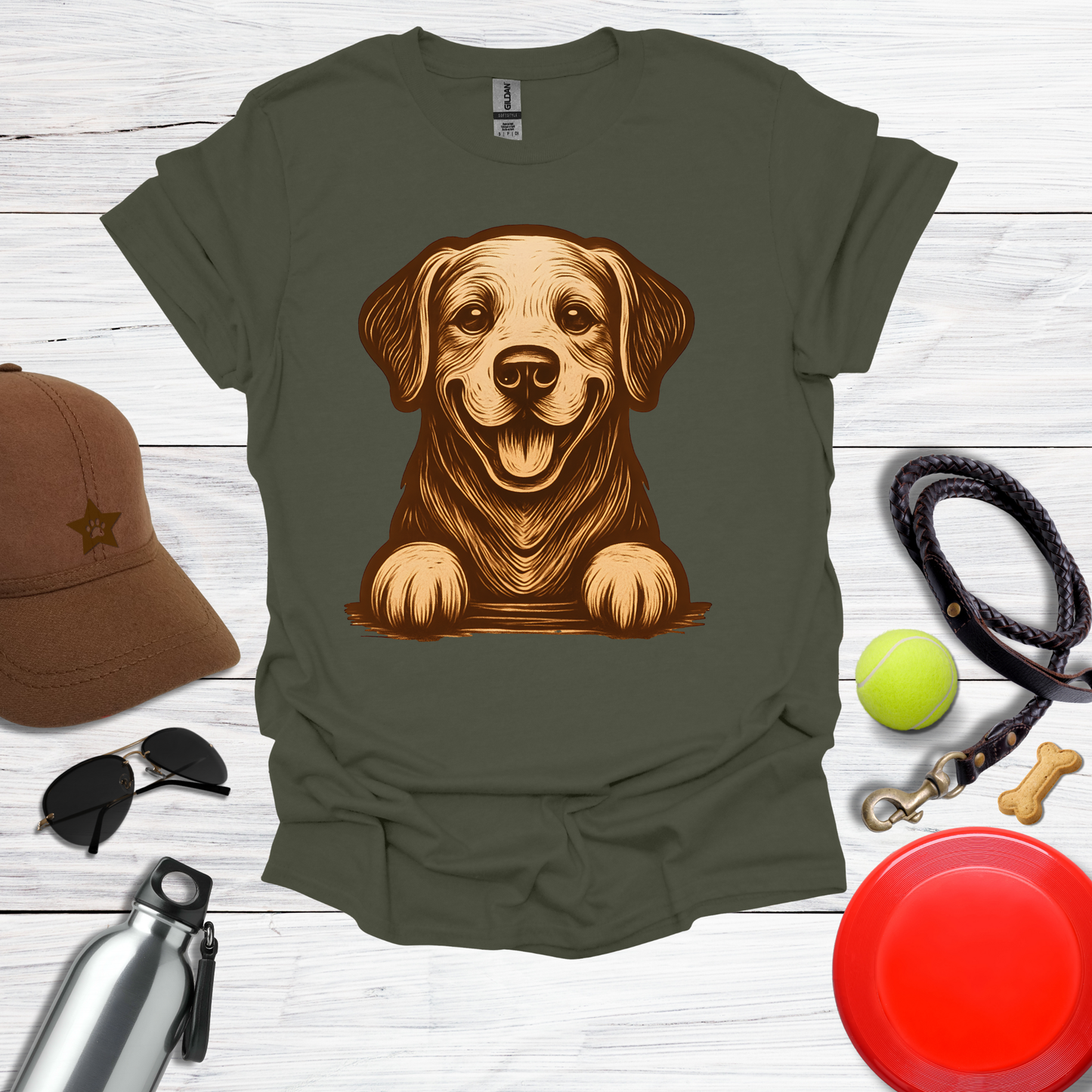 Warm Happy Labrador T-Shirt