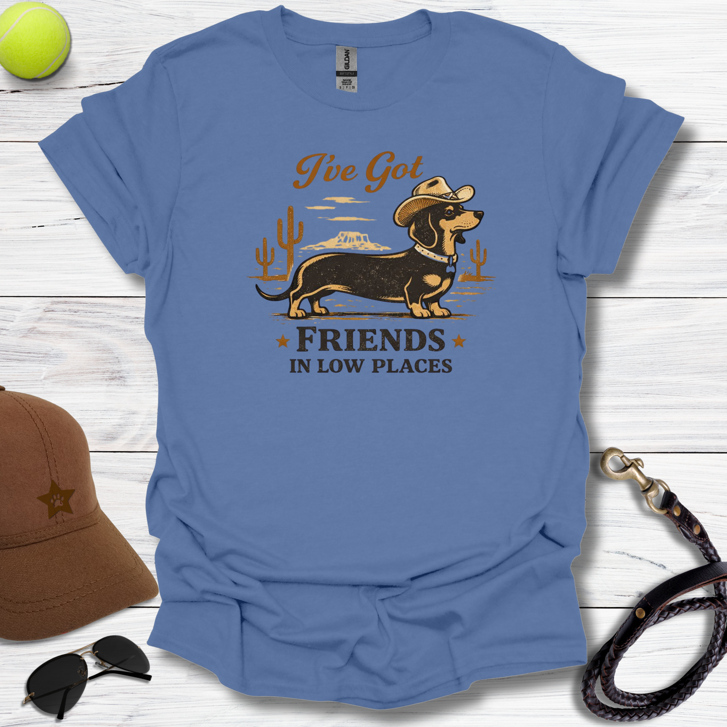 Dachshund Friends In Low Places T-Shirt
