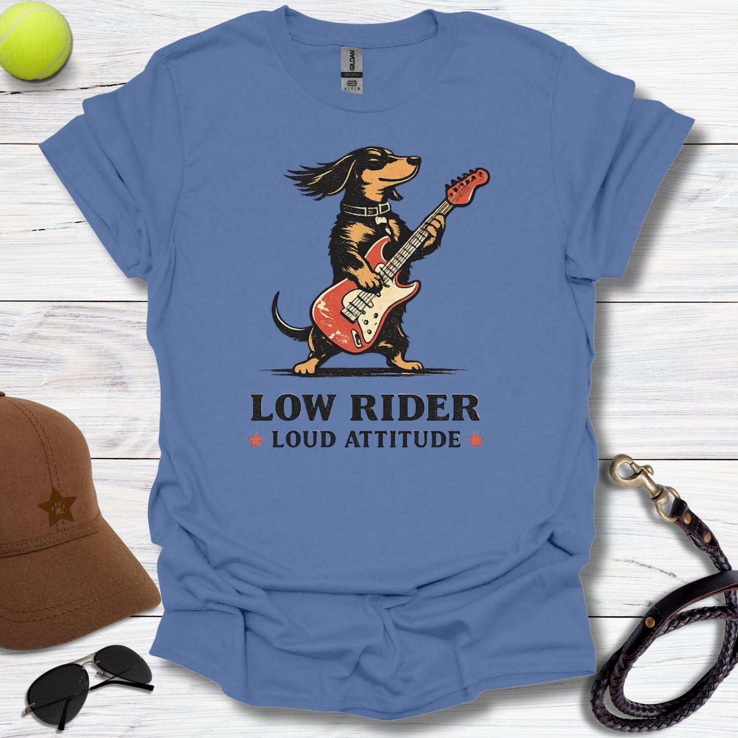 Dachshund Low Rider Loud Attitude T-Shirt