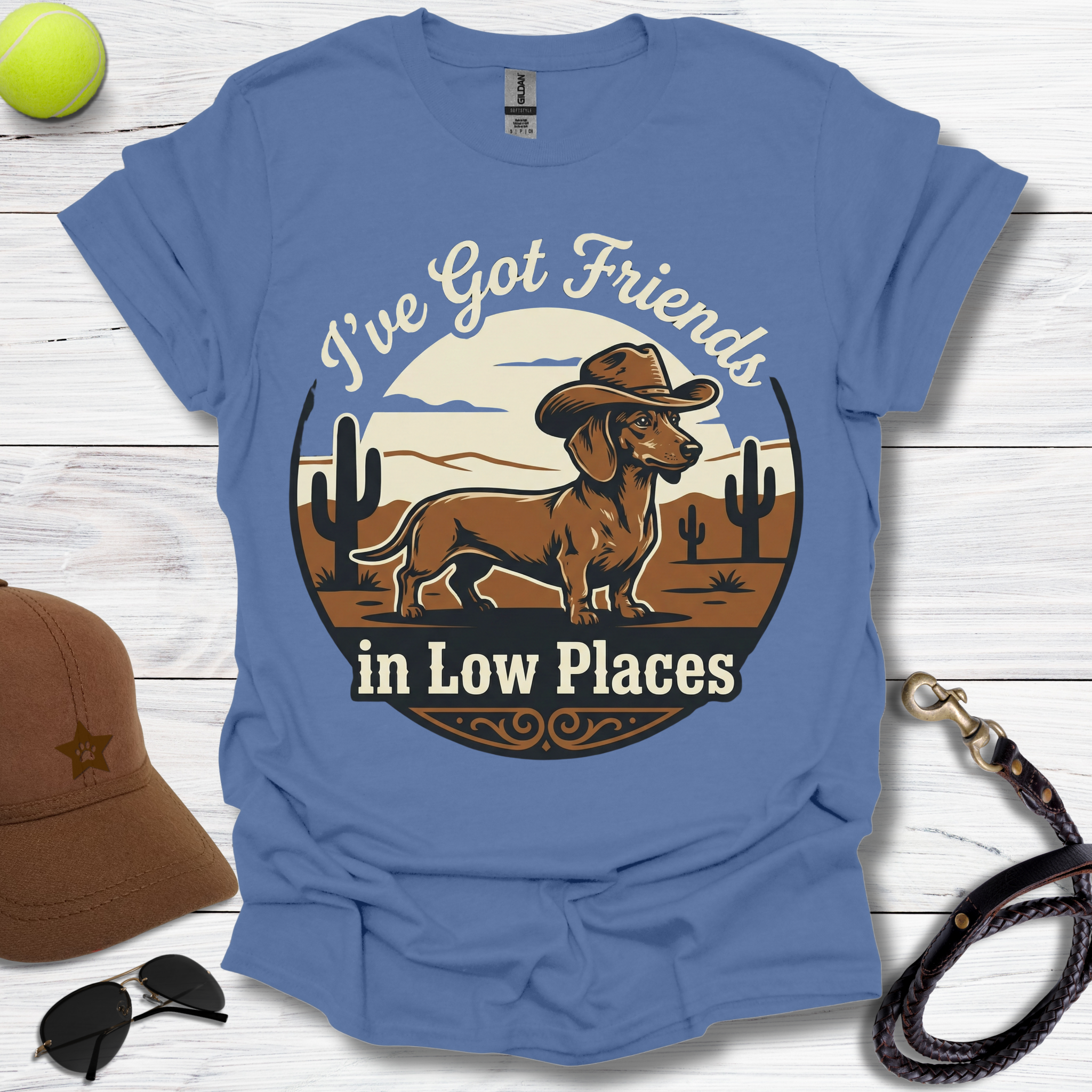 Friend In Low Places Dachshund T-Shirt