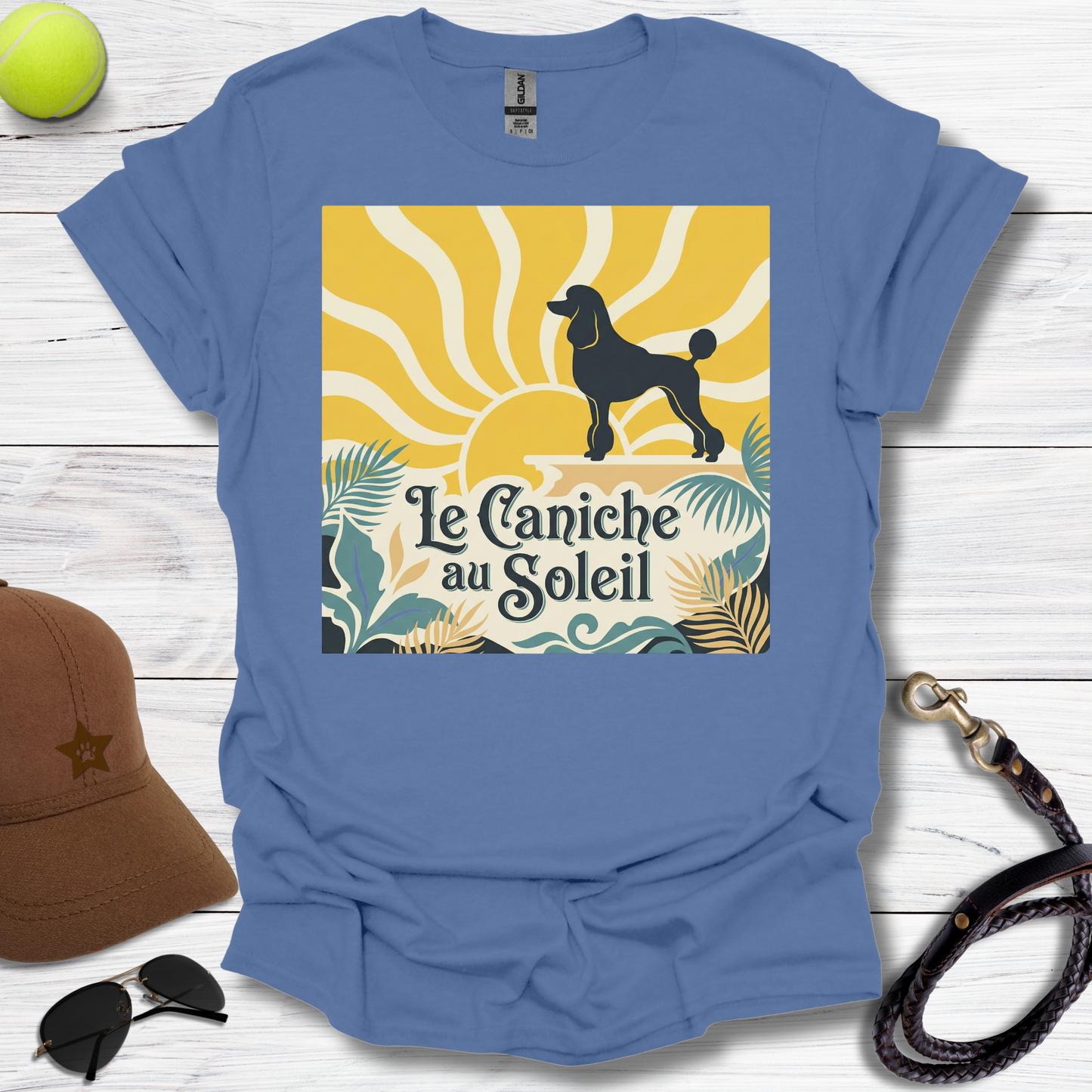 Poodle Le Caniche Au Soleil T-Shirt
