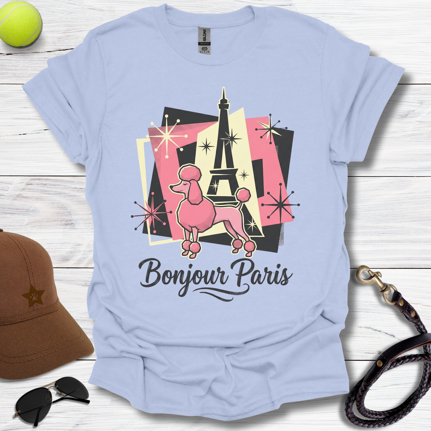 Bojour Paris Poodle T-Shirt