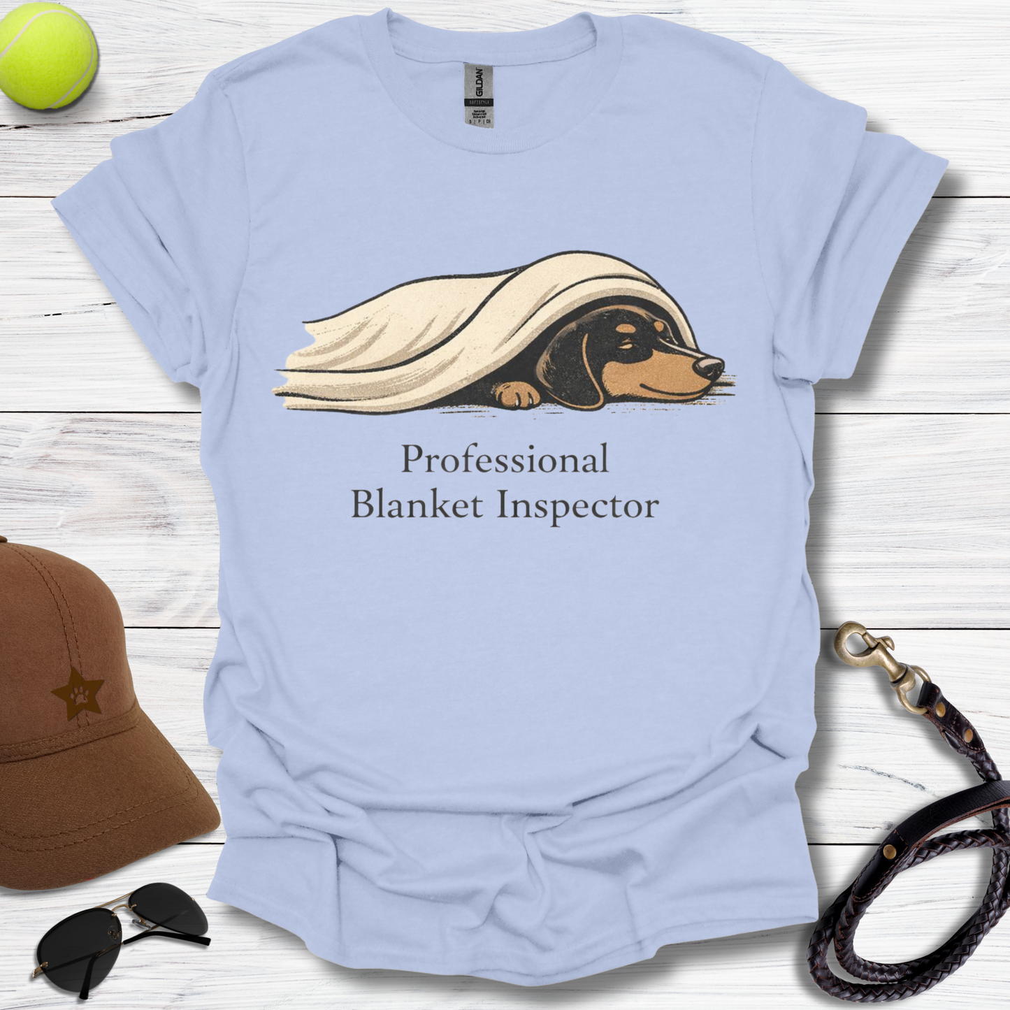 Dachshund Professional Blanket Inspector T-Shirt