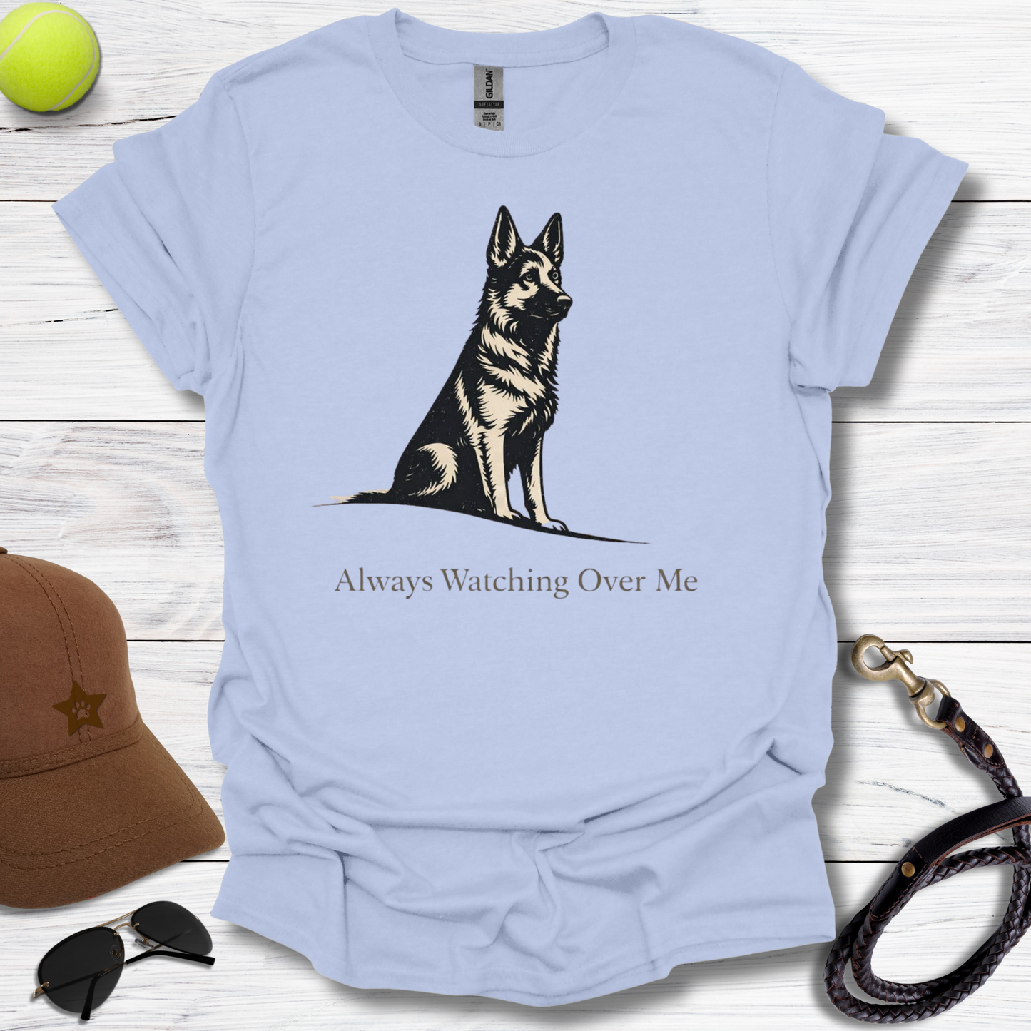 GSD Watching Over Me Always T-Shirt