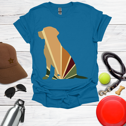 Retro Color Labrador Silhouette Tee