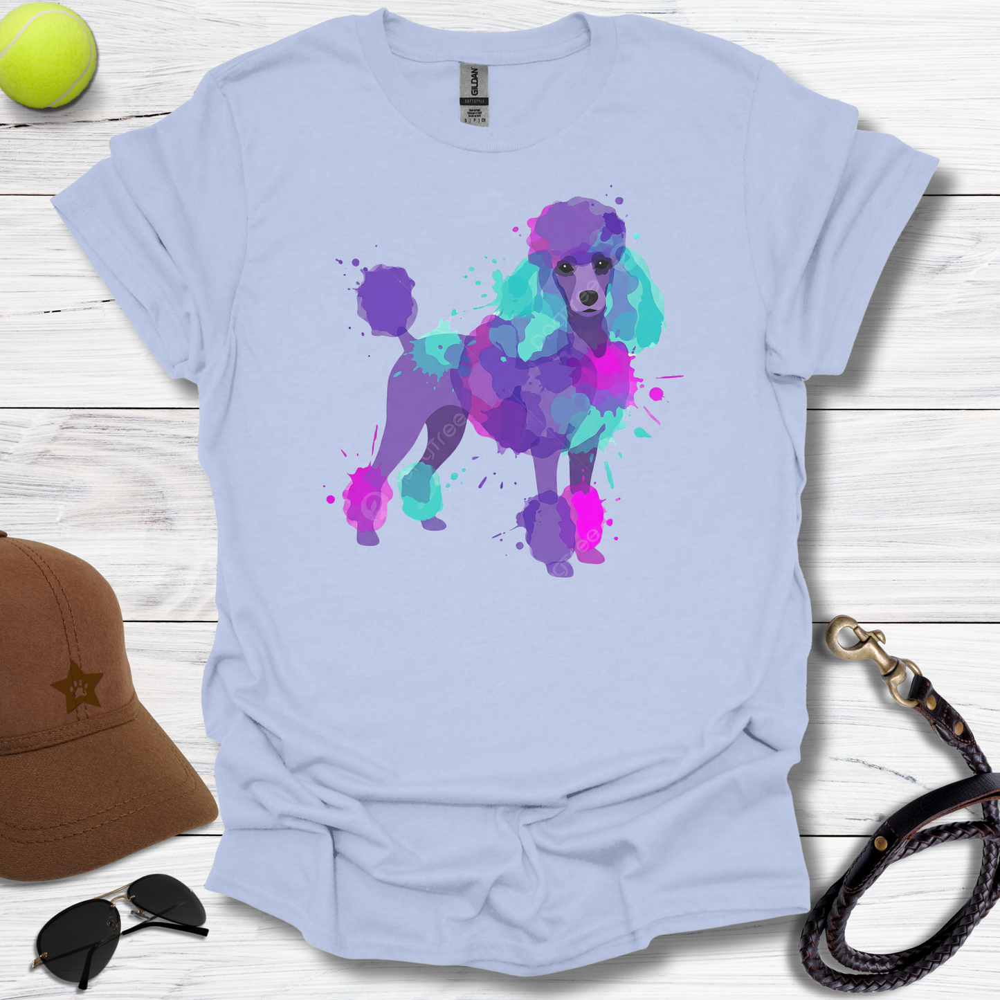 Poodle Color Splash T-Shirt