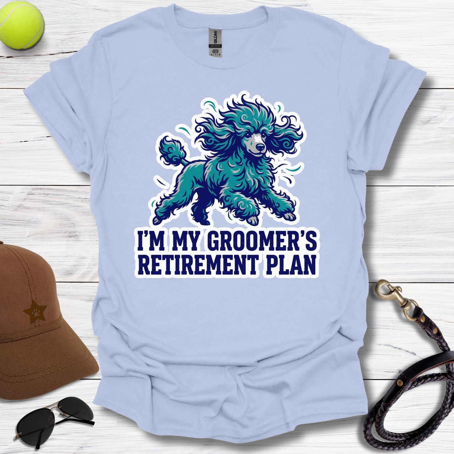 Poodle Groomer's Retirement Plan T-Shirt
