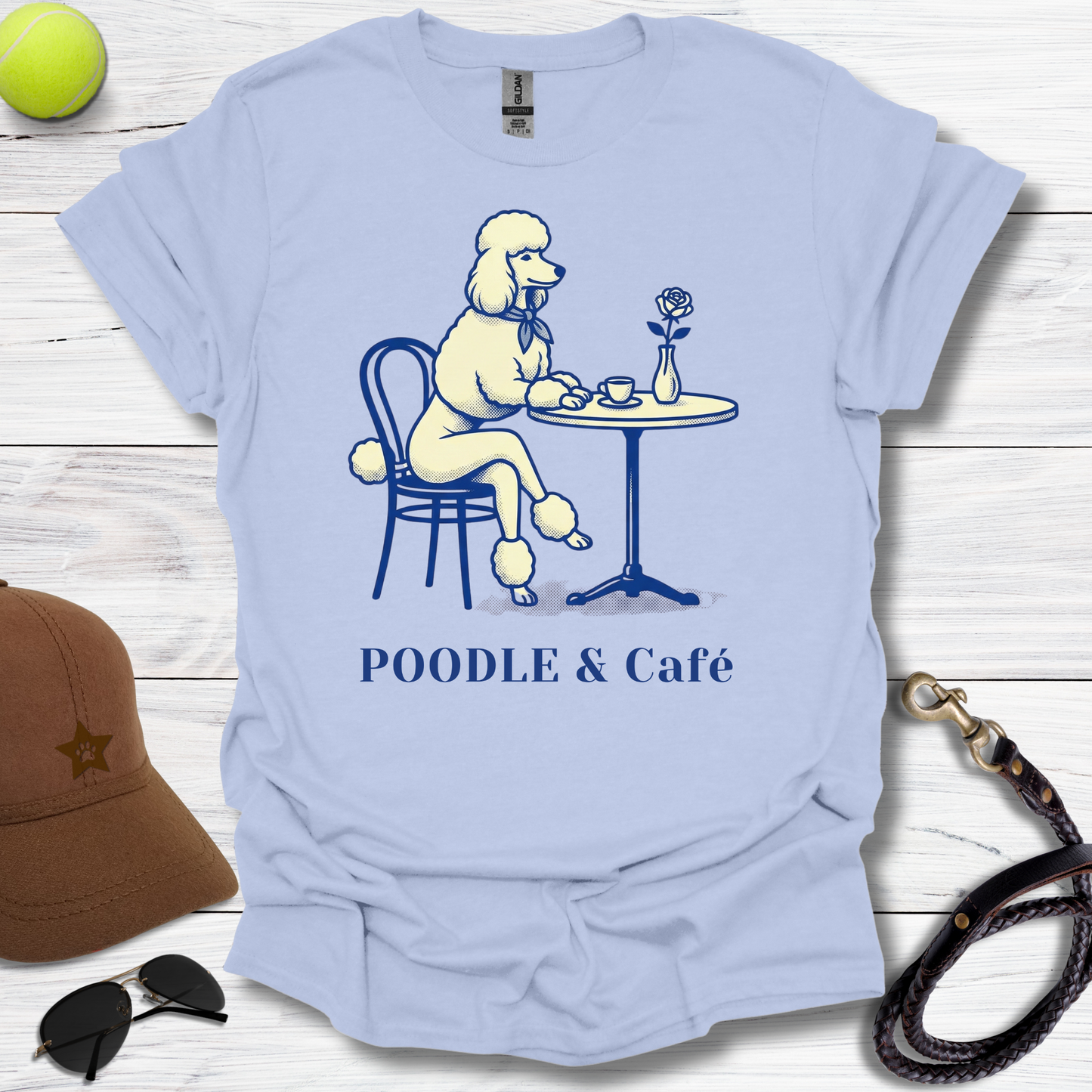 Poodle & Café T-Shirt