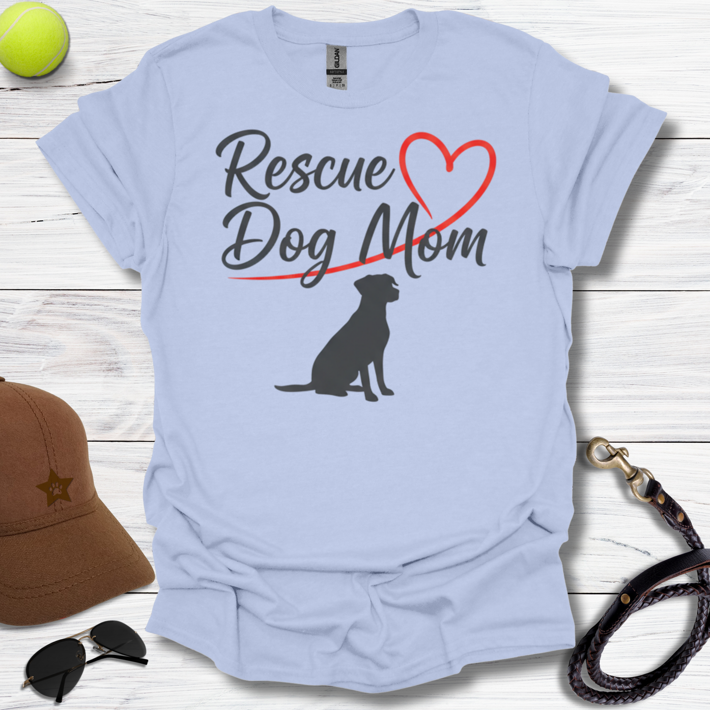 Rescue Dog Mom T-Shirt