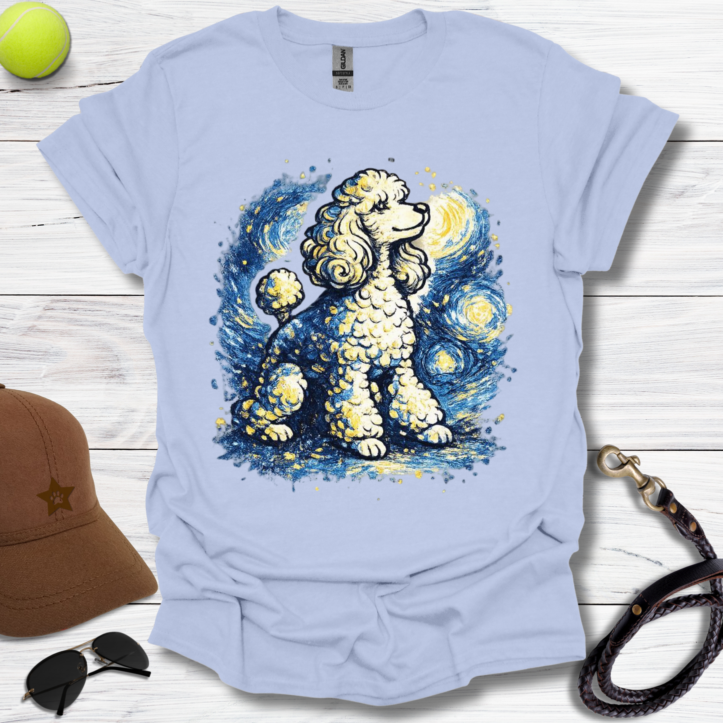 Starry Starry Poodle T-Shirt