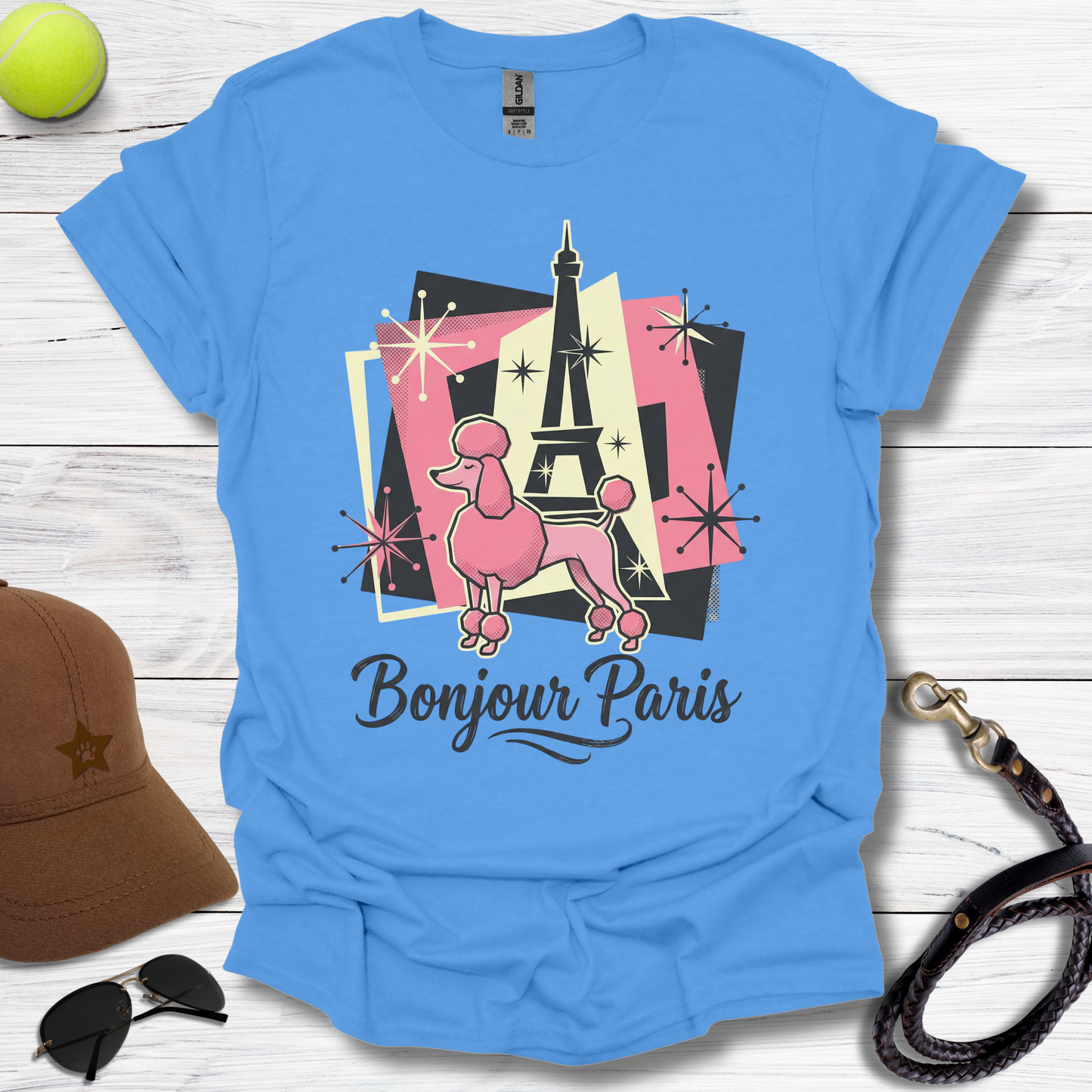 Bojour Paris Poodle T-Shirt