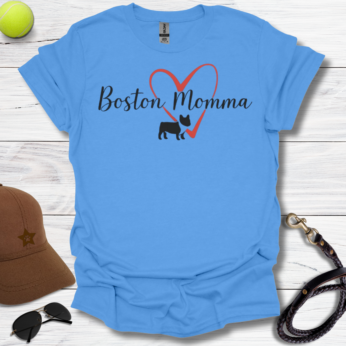 Boston Momma Heart T-Shirt