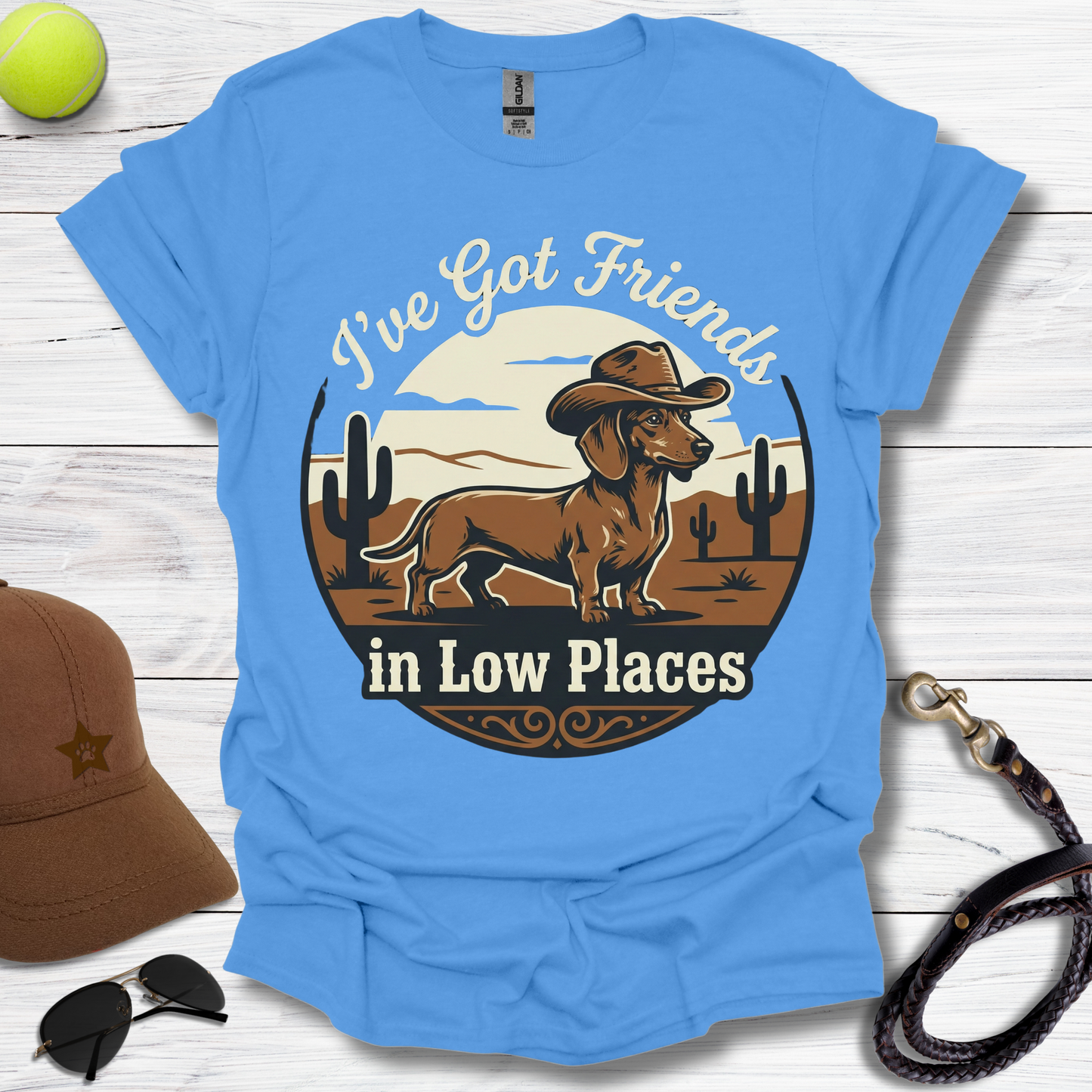 Friend In Low Places Dachshund T-Shirt
