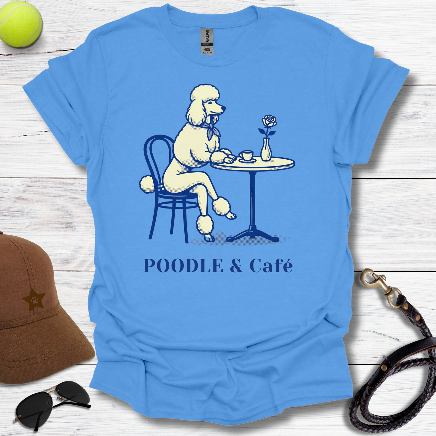 Poodle & Café T-Shirt