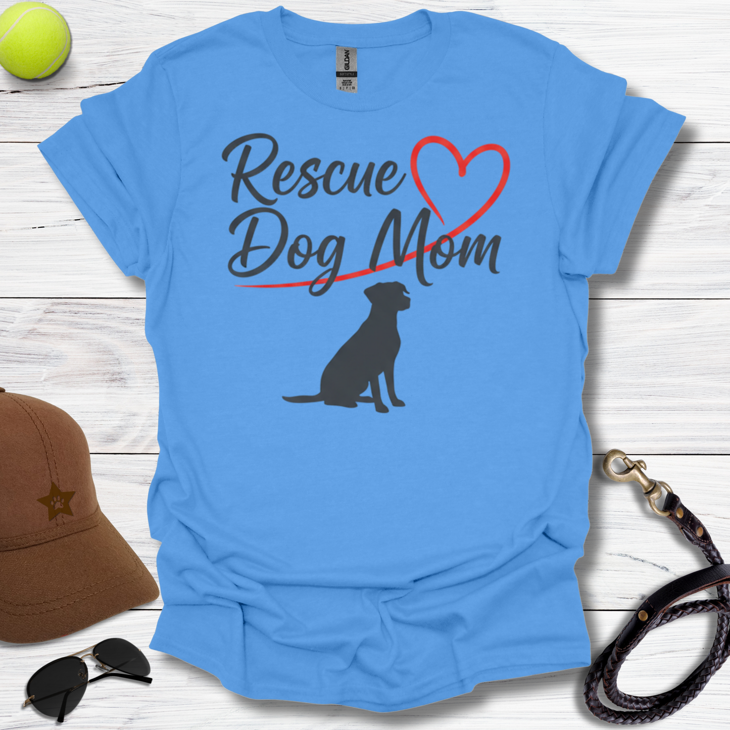 Rescue Dog Mom T-Shirt