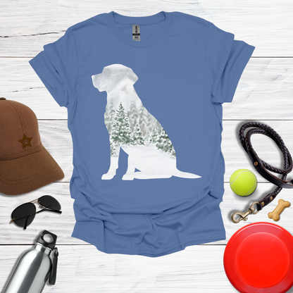 Deep Woods Winter Labrador T-Shirt