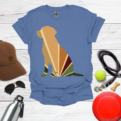 Retro Color Labrador Silhouette Tee